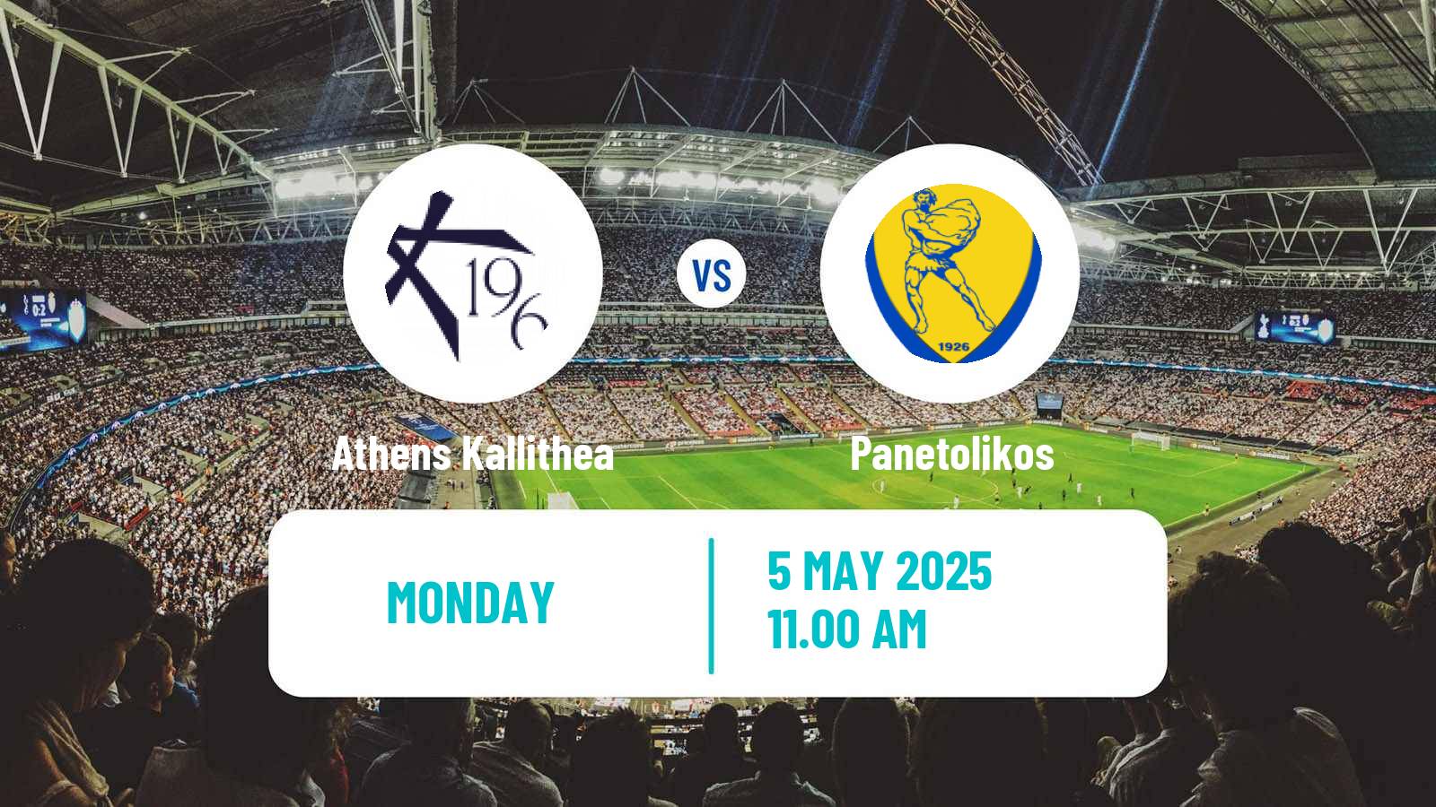 Soccer Greek Super League Athens Kallithea - Panetolikos