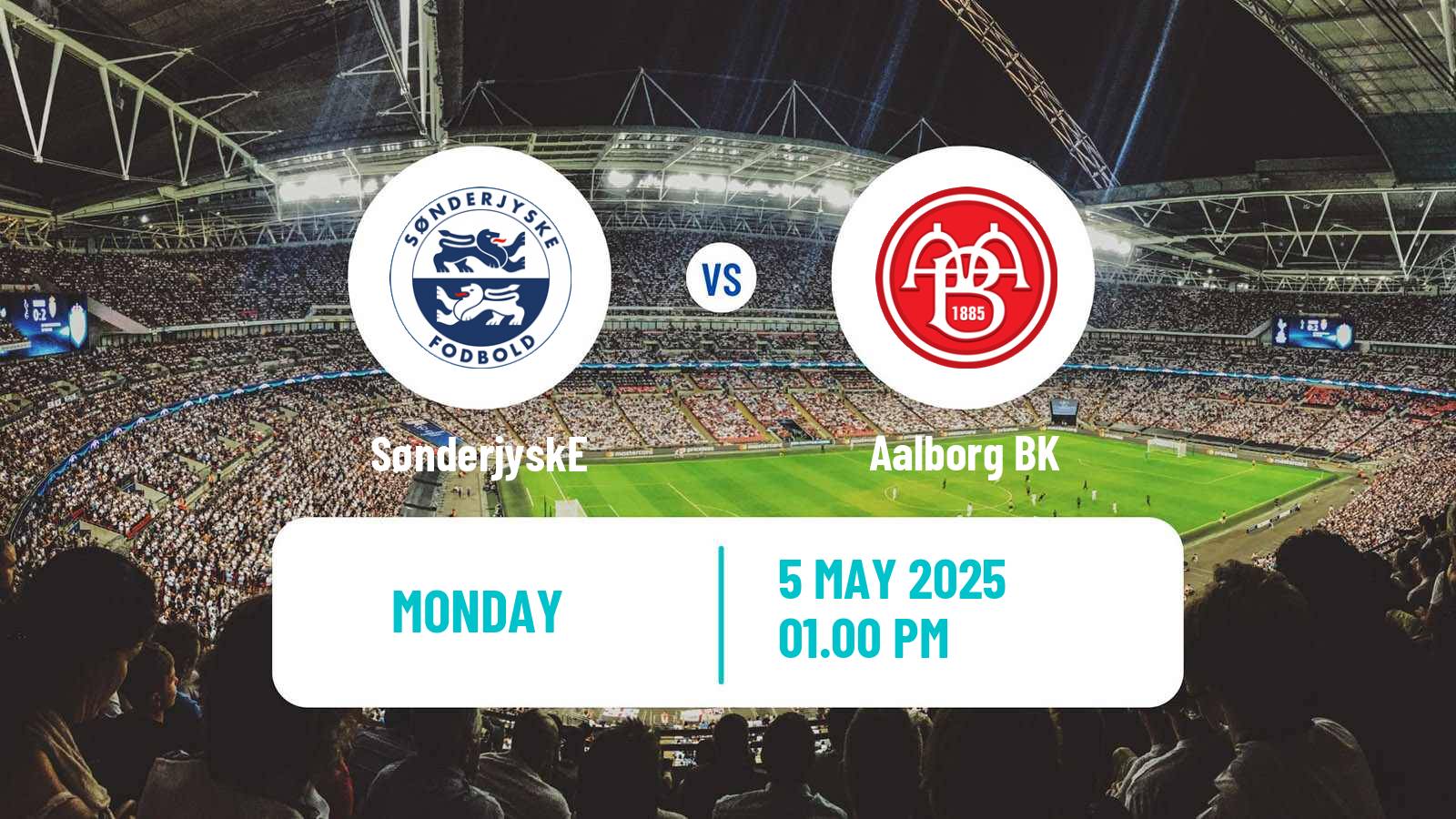 Soccer Danish Superliga SønderjyskE - Aalborg BK