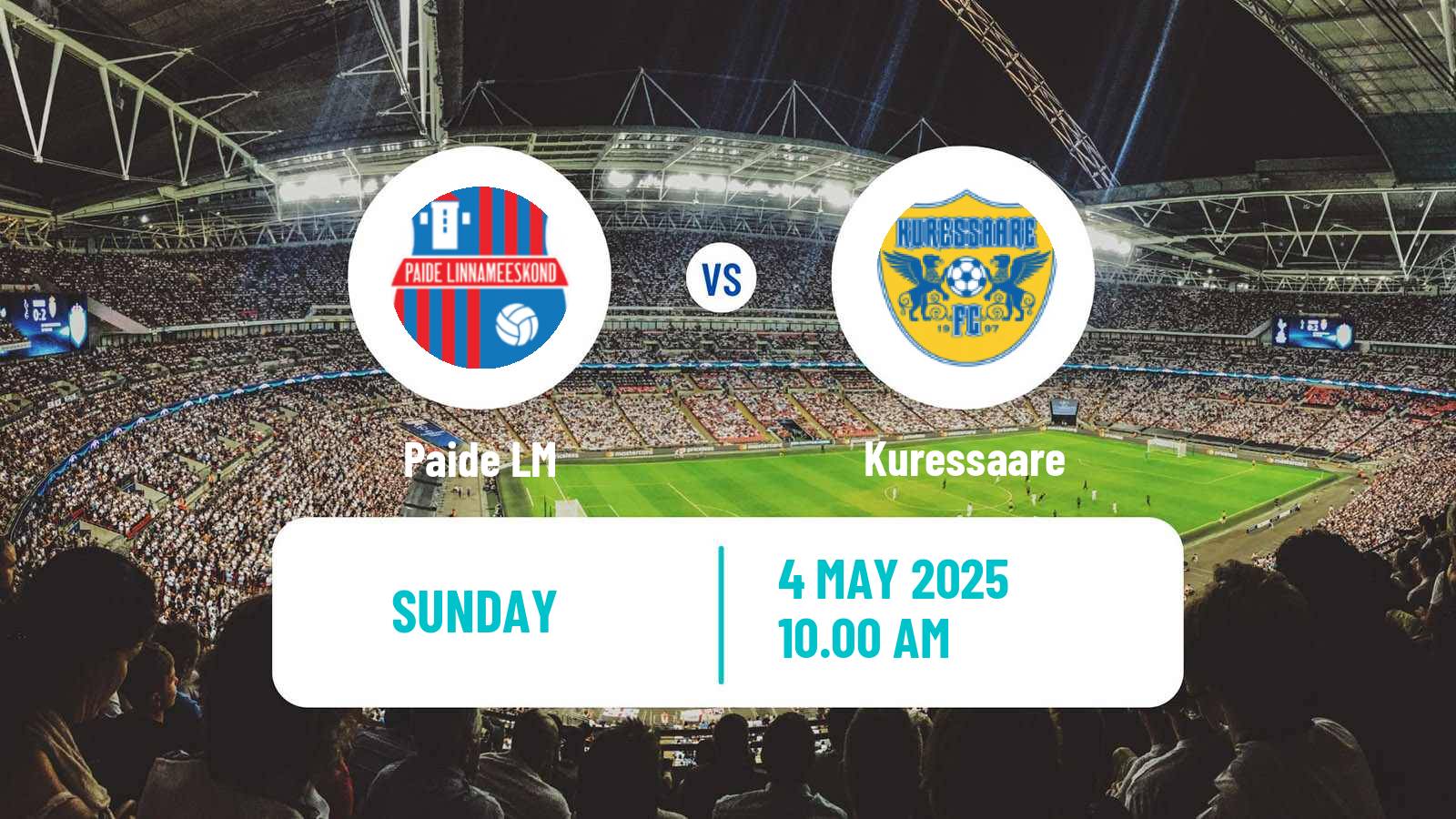 Soccer Estonian Meistriliiga Paide LM - Kuressaare