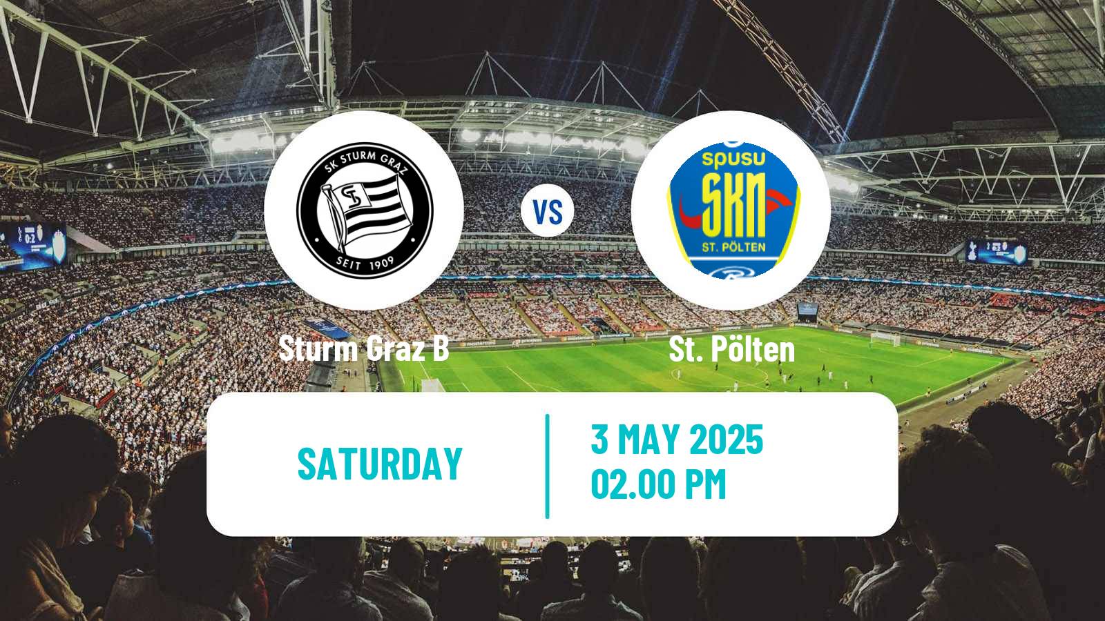Soccer Austrian 2 Liga Sturm Graz B - St. Pölten