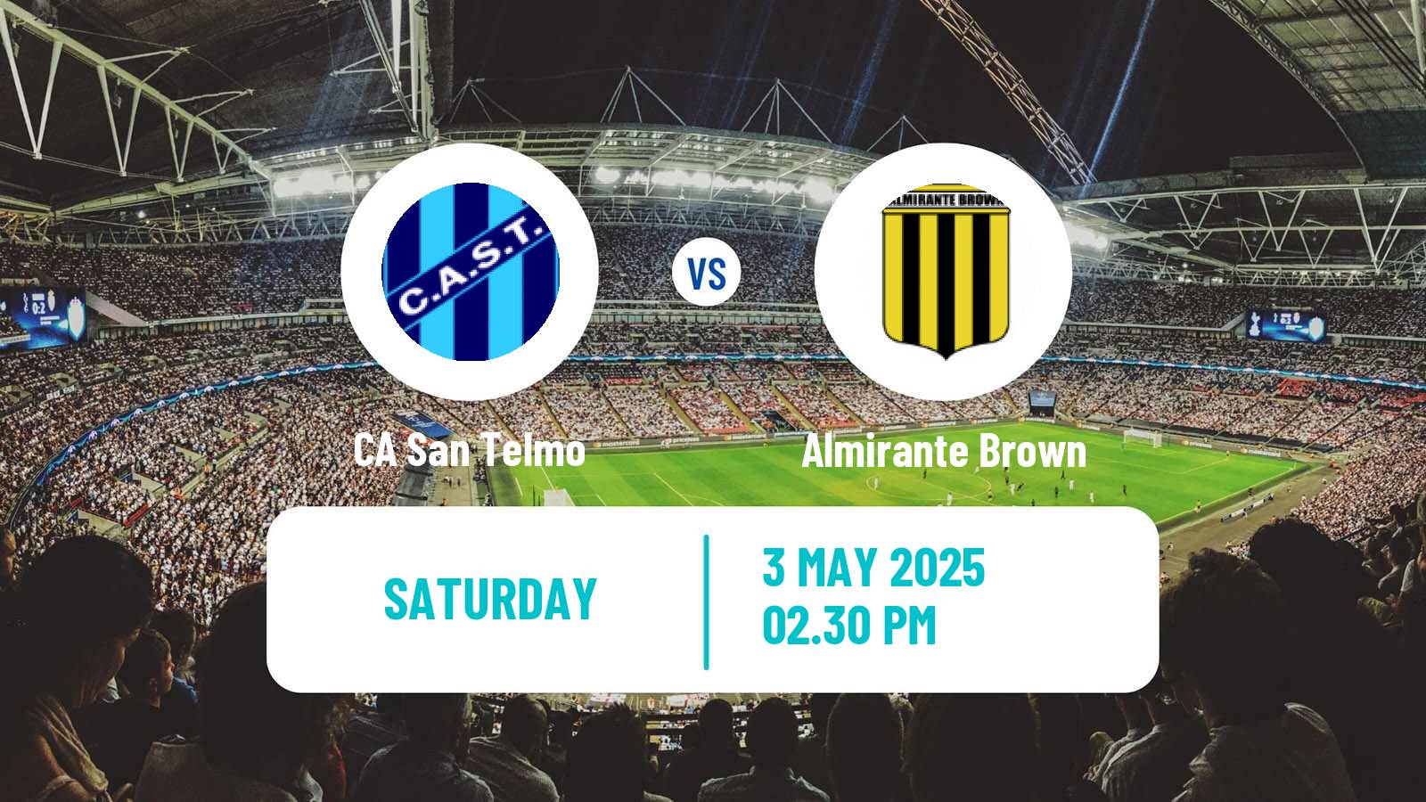 Soccer Argentinian Primera Nacional San Telmo - Almirante Brown