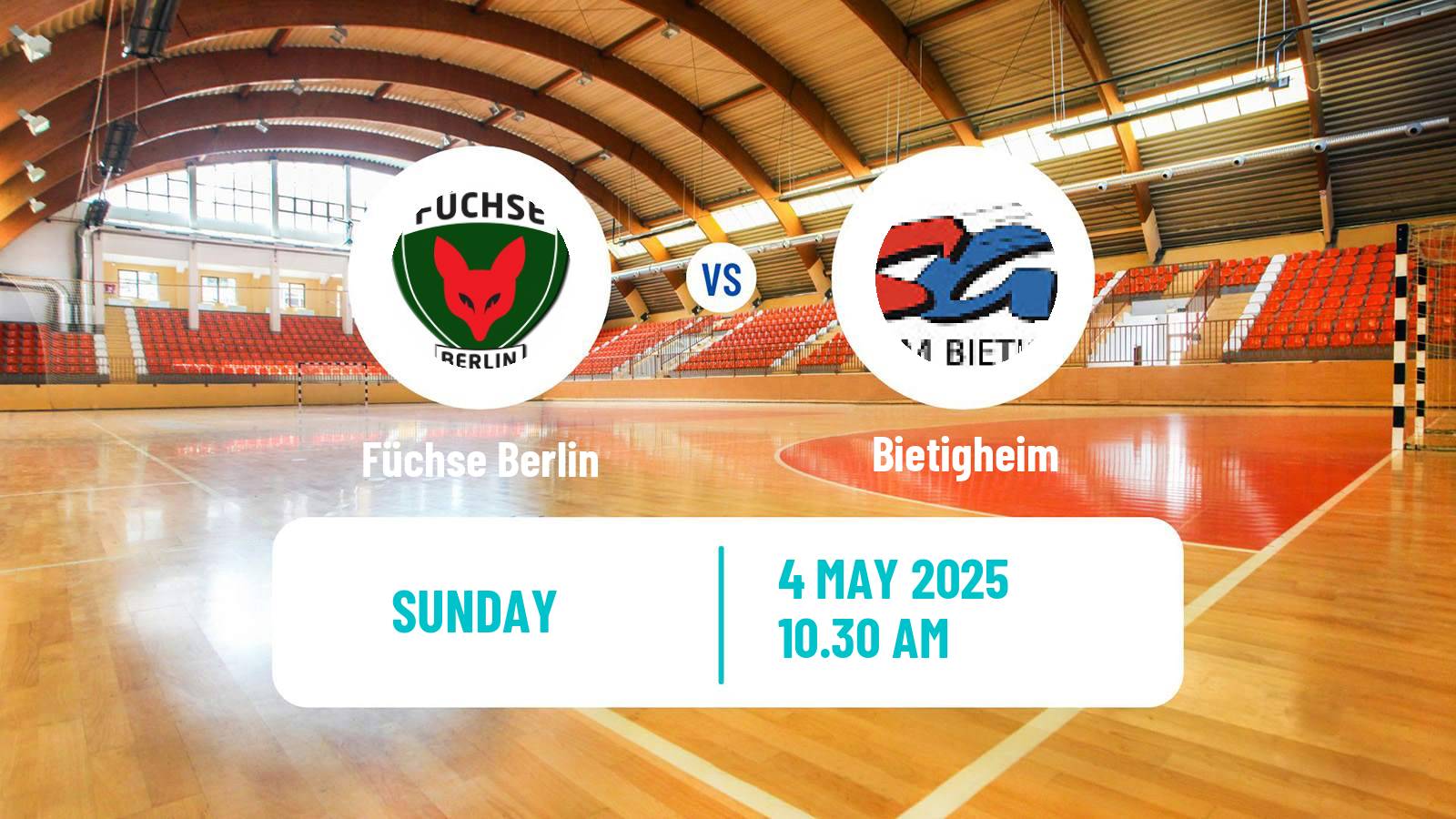 Handball German Bundesliga Handball Füchse Berlin - Bietigheim