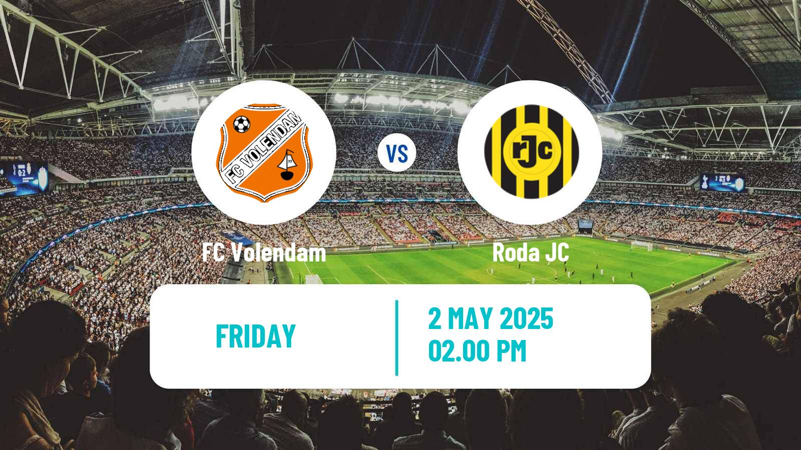 Soccer Dutch Eerste Divisie Volendam - Roda