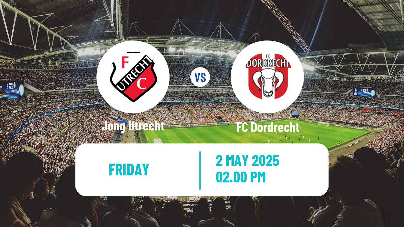Soccer Dutch Eerste Divisie Jong Utrecht - Dordrecht