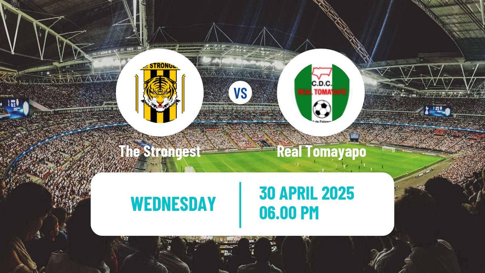 Soccer Bolivian League Cup The Strongest - Real Tomayapo