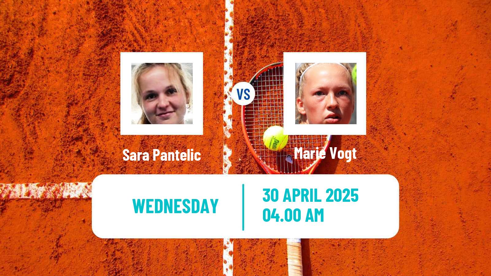 Tennis ITF W15 Oegstgeest Women Sara Pantelic - Marie Vogt