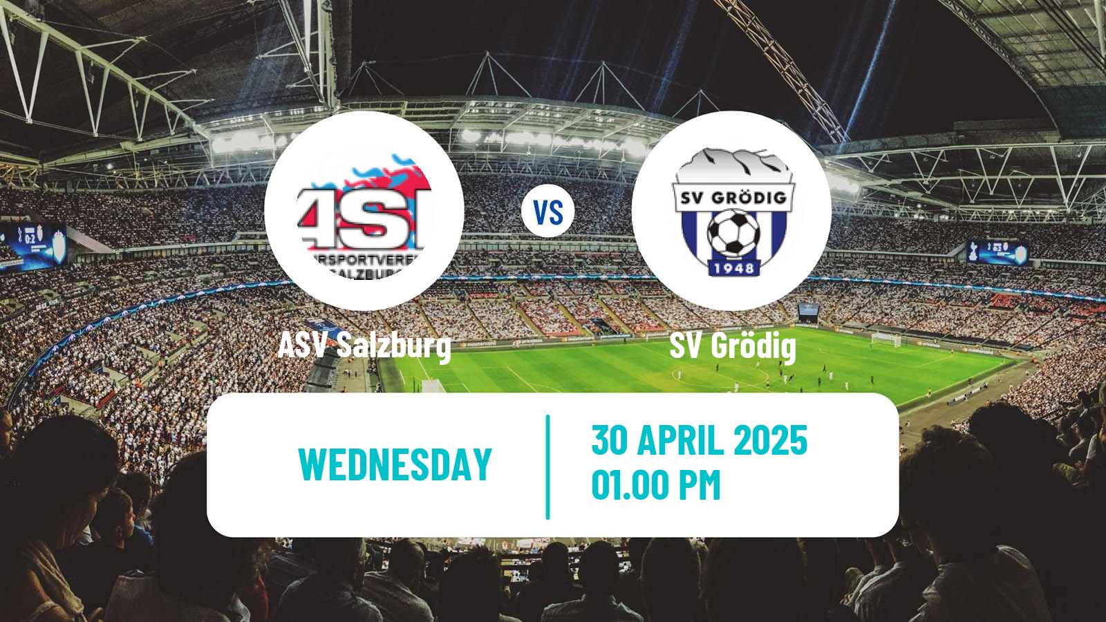 Soccer Austrian Landesliga Salzburg ASV Salzburg - Grödig