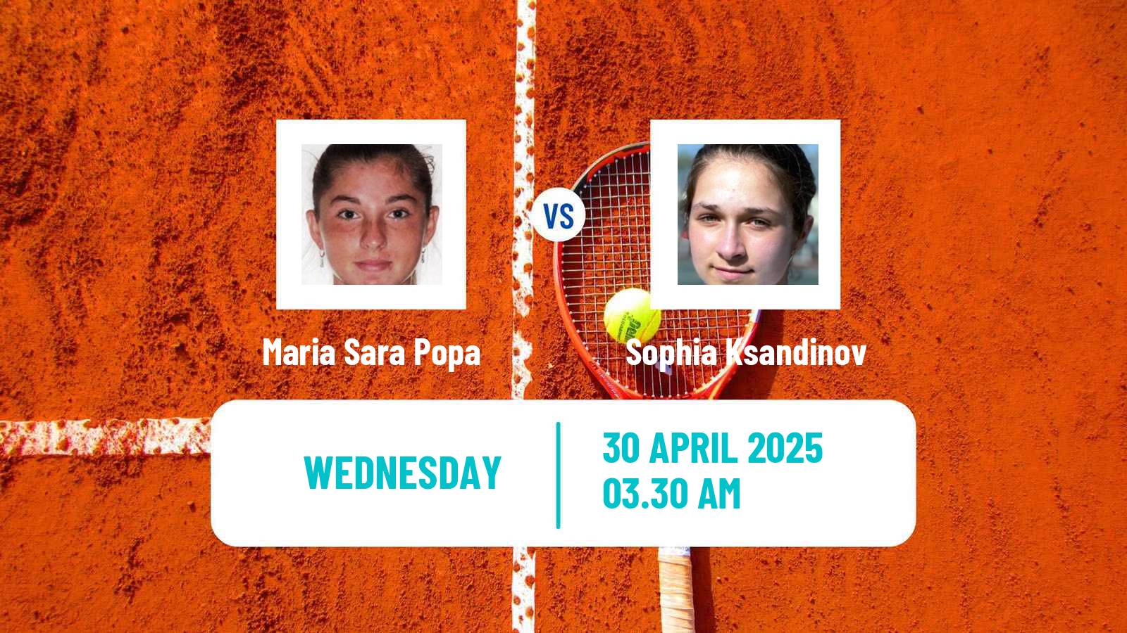 Tennis ITF W15 Kursumlijska Banja 2 Women Maria Sara Popa - Sophia Ksandinov