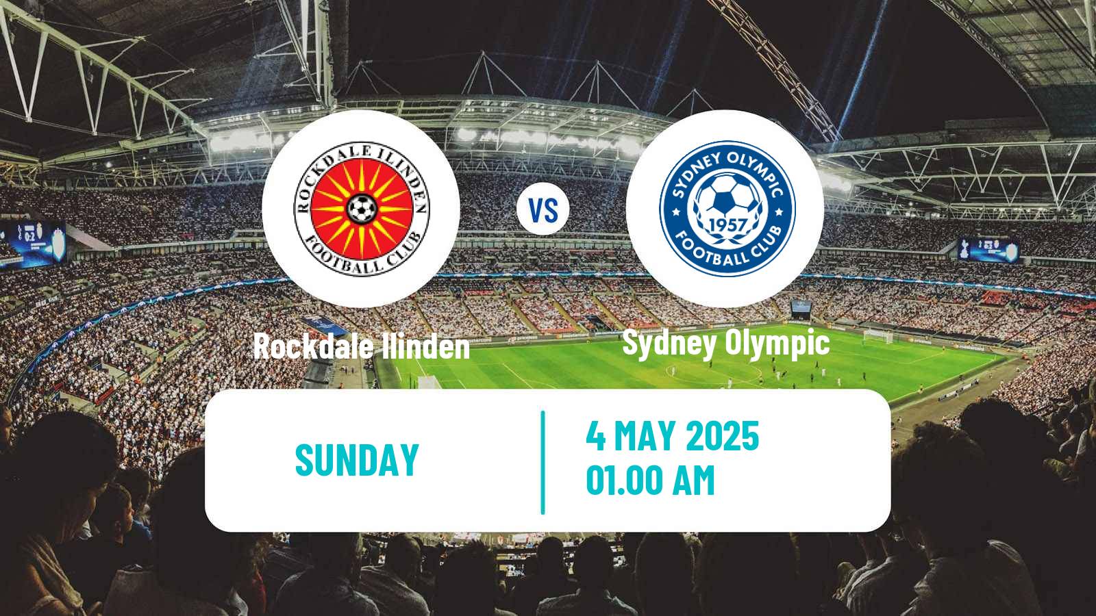 Soccer Australian NPL NSW Rockdale Ilinden - Sydney Olympic