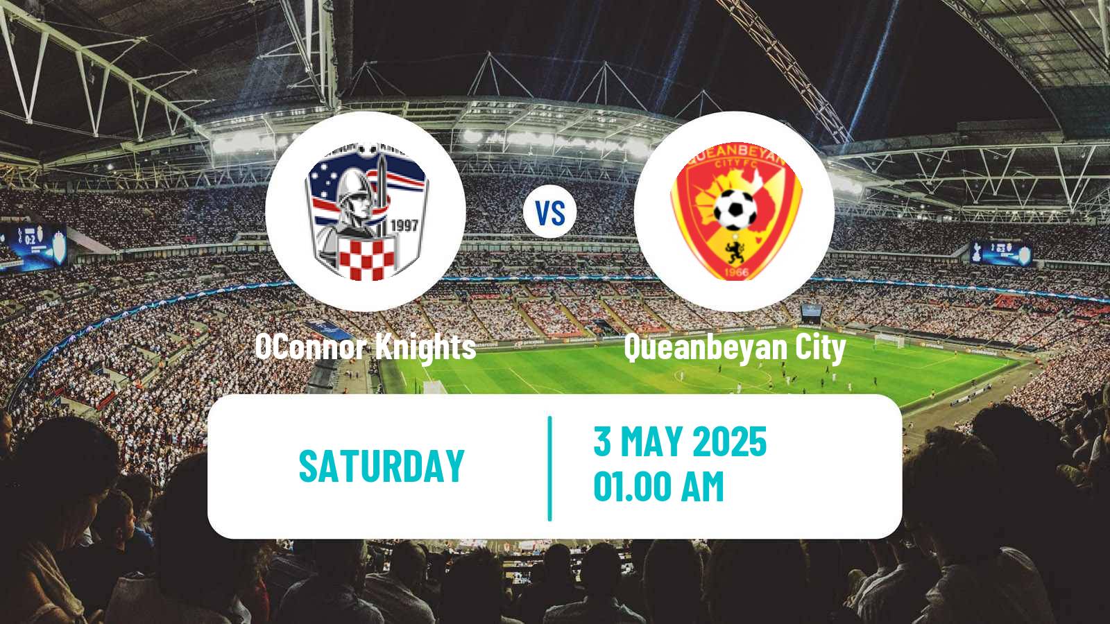 Soccer Australian NPL ACT OConnor Knights - Queanbeyan City