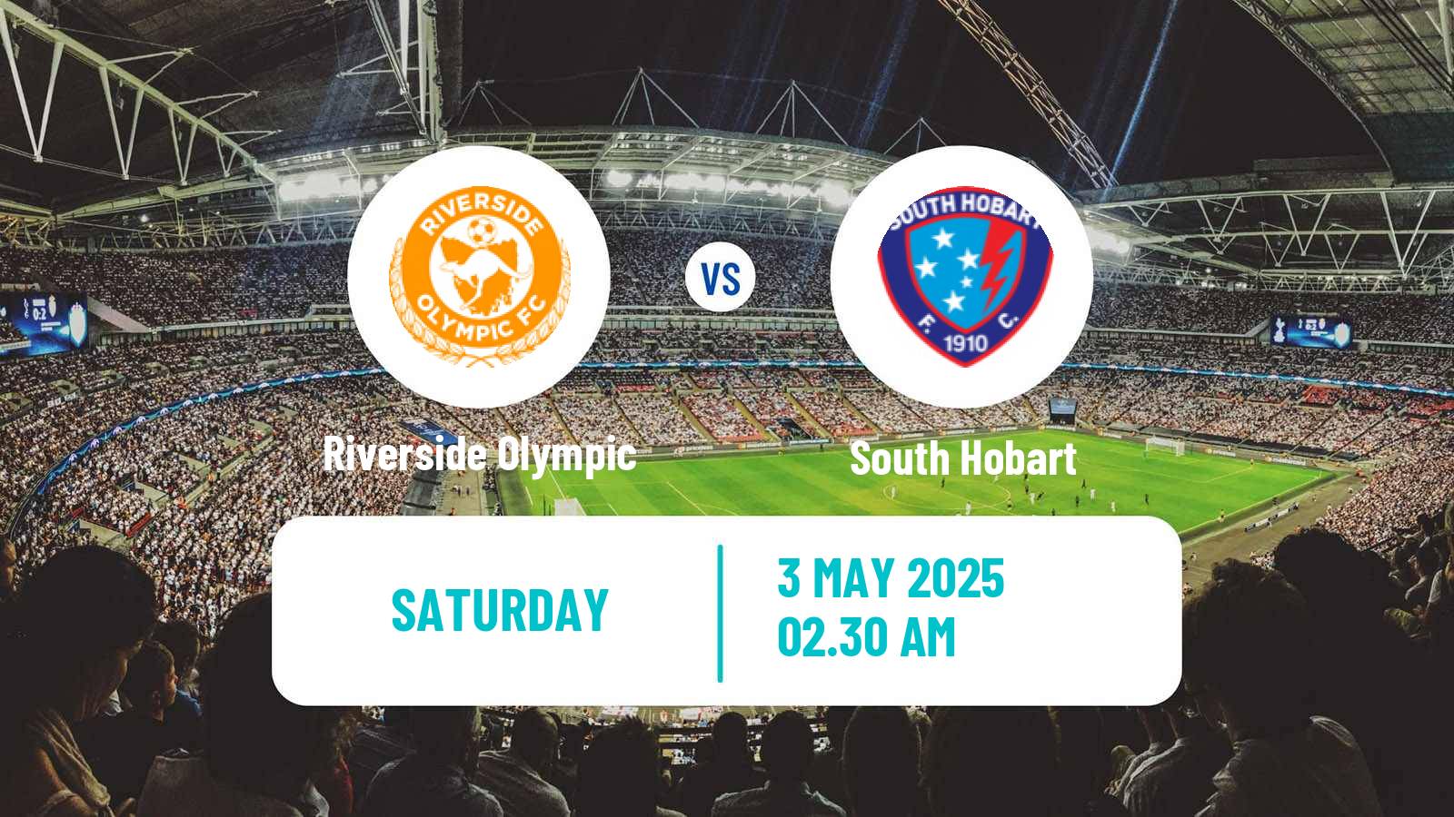 Soccer Australian NPL Tasmania Riverside Olympic - South Hobart