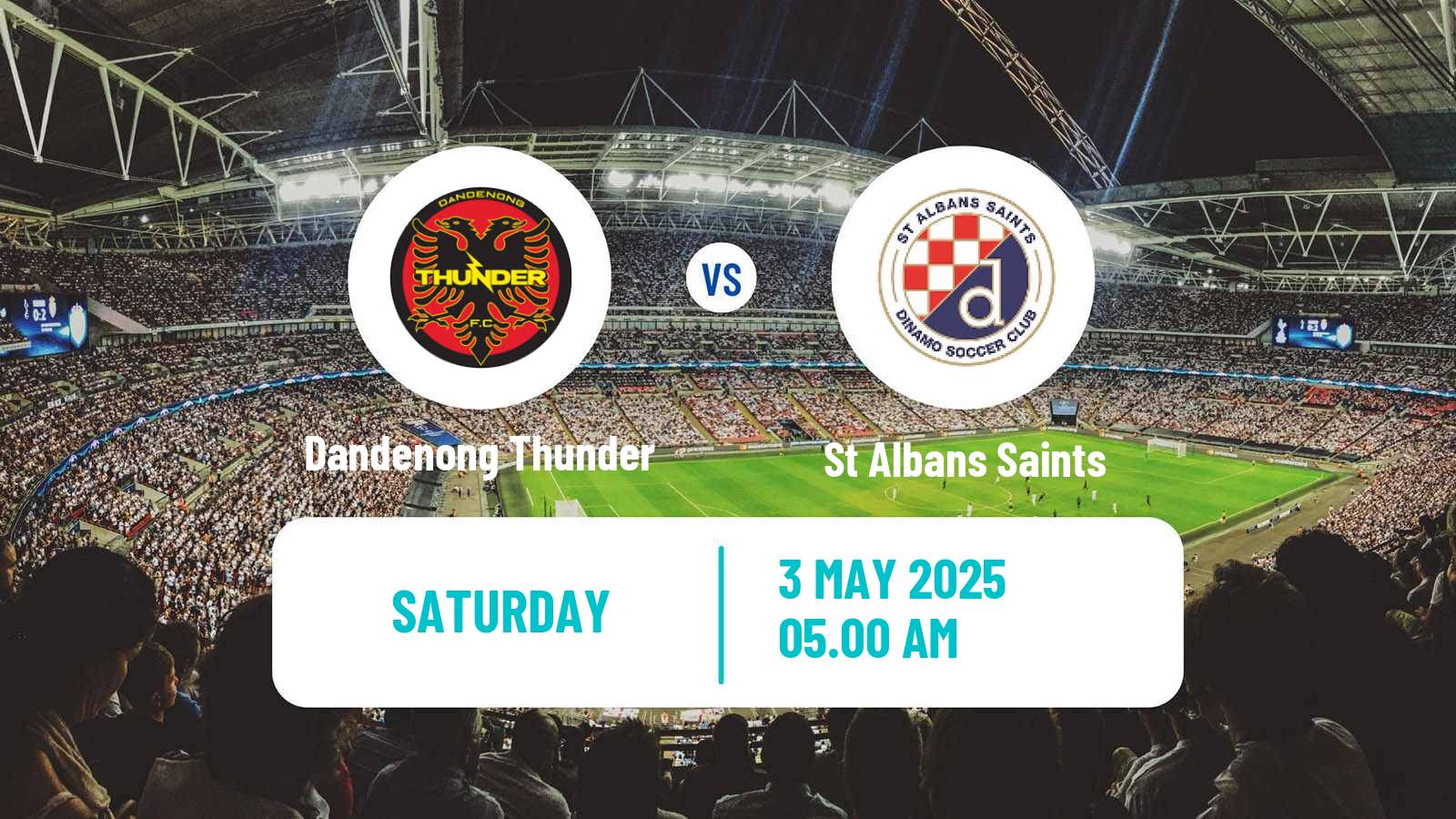 Soccer Australian NPL Victoria Dandenong Thunder - St Albans Saints