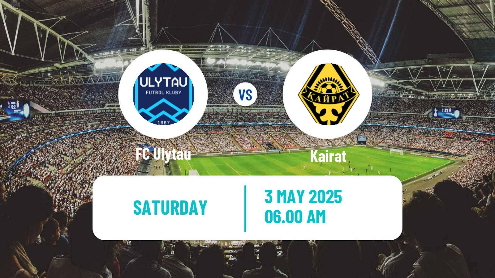 Soccer Kazakh Premier League Ulytau - Kairat