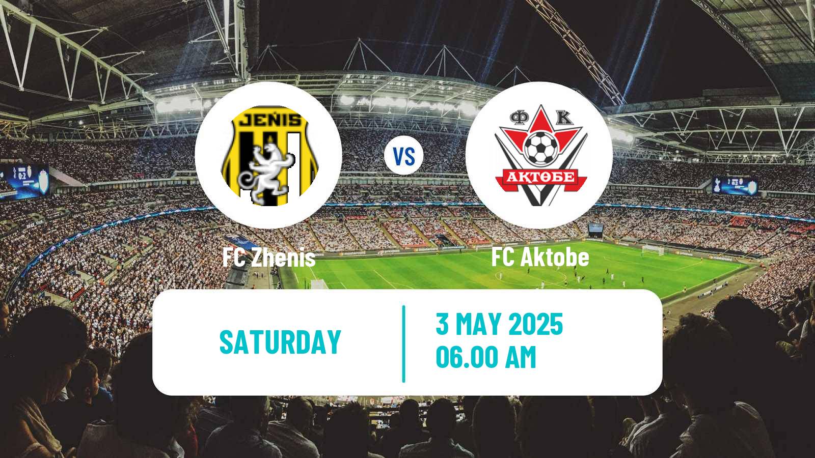 Soccer Kazakh Premier League Zhenis - Aktobe