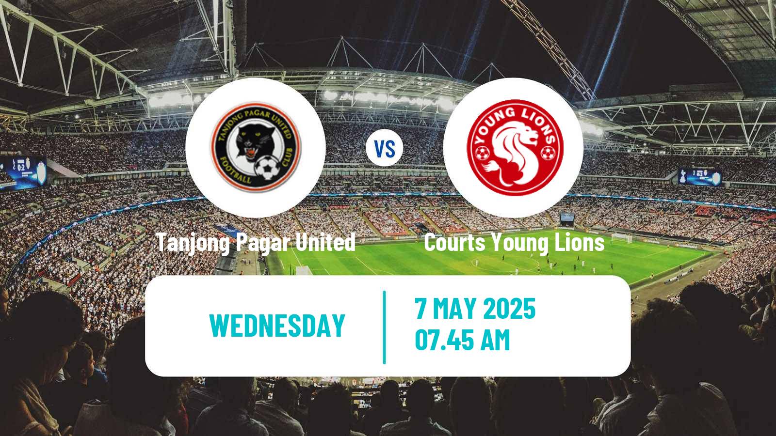 Soccer Singapore Premier League Tanjong Pagar United - Courts Young Lions