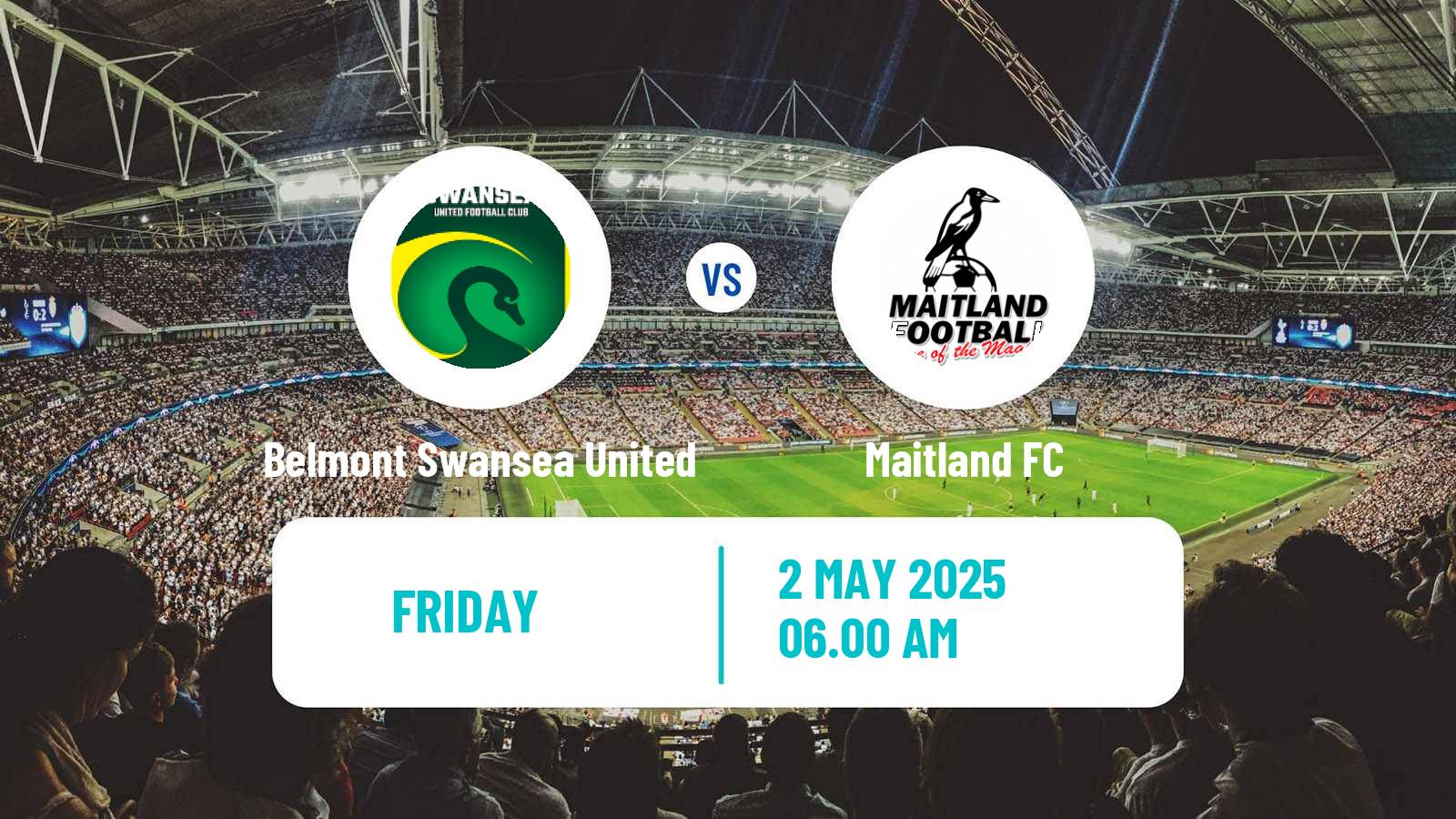 Soccer Australian NPL Northern NSW Belmont Swansea United - Maitland