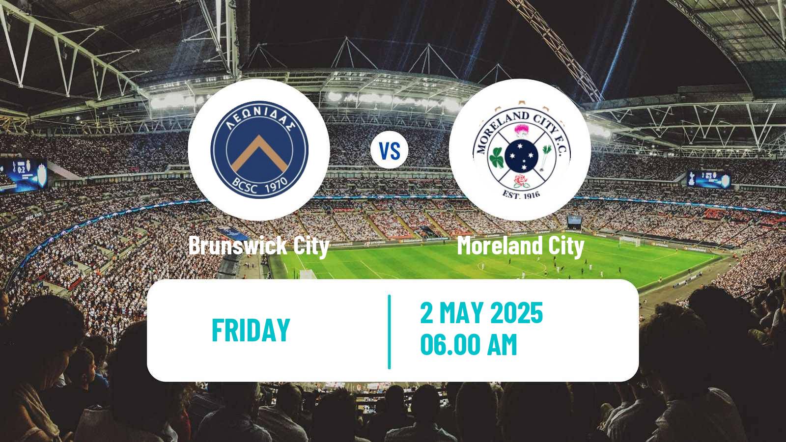 Soccer Australian Victoria Premier League Brunswick City - Moreland City