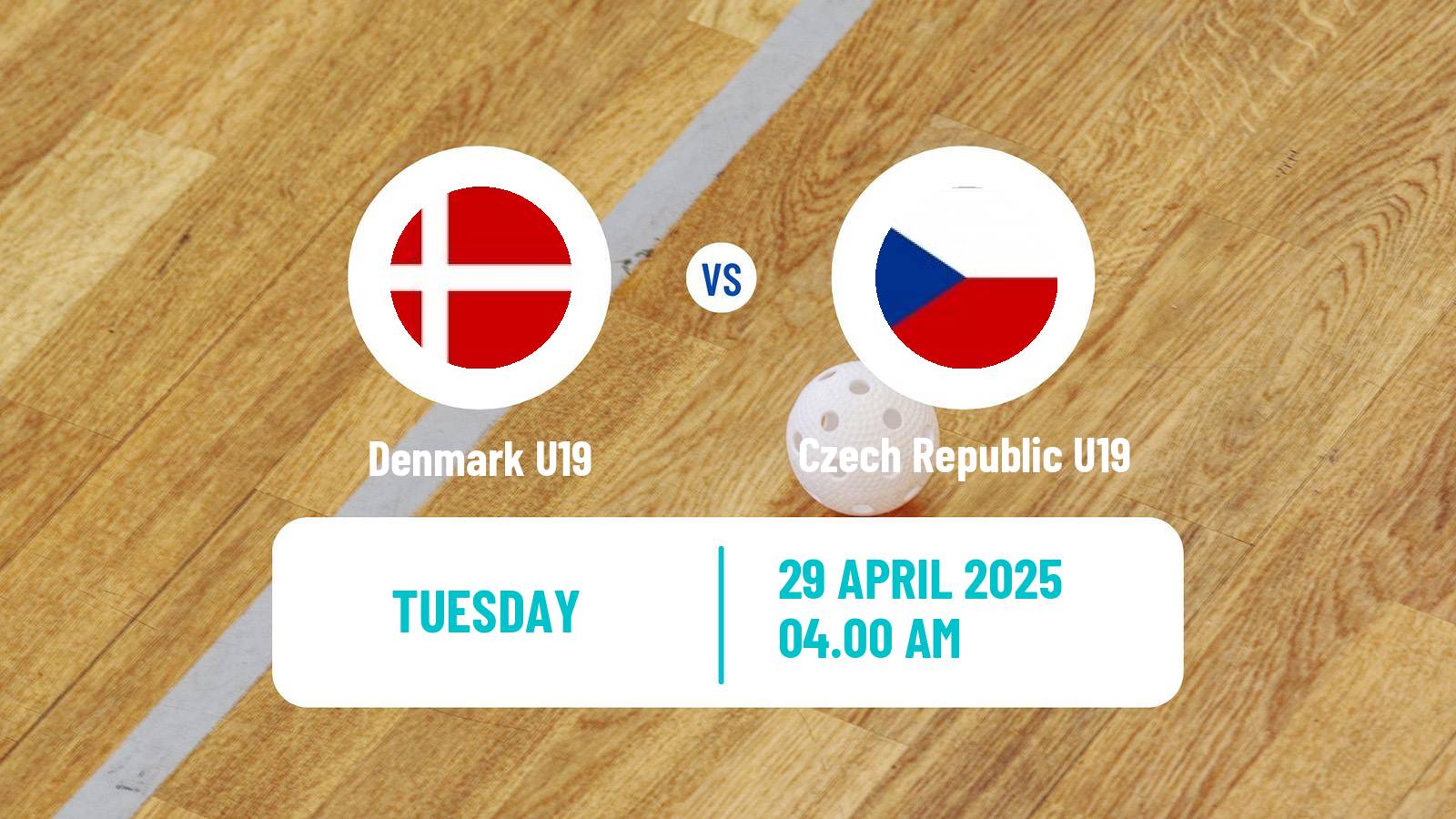 Floorball World Championship Floorball U19 Denmark U19 - Czech Republic U19