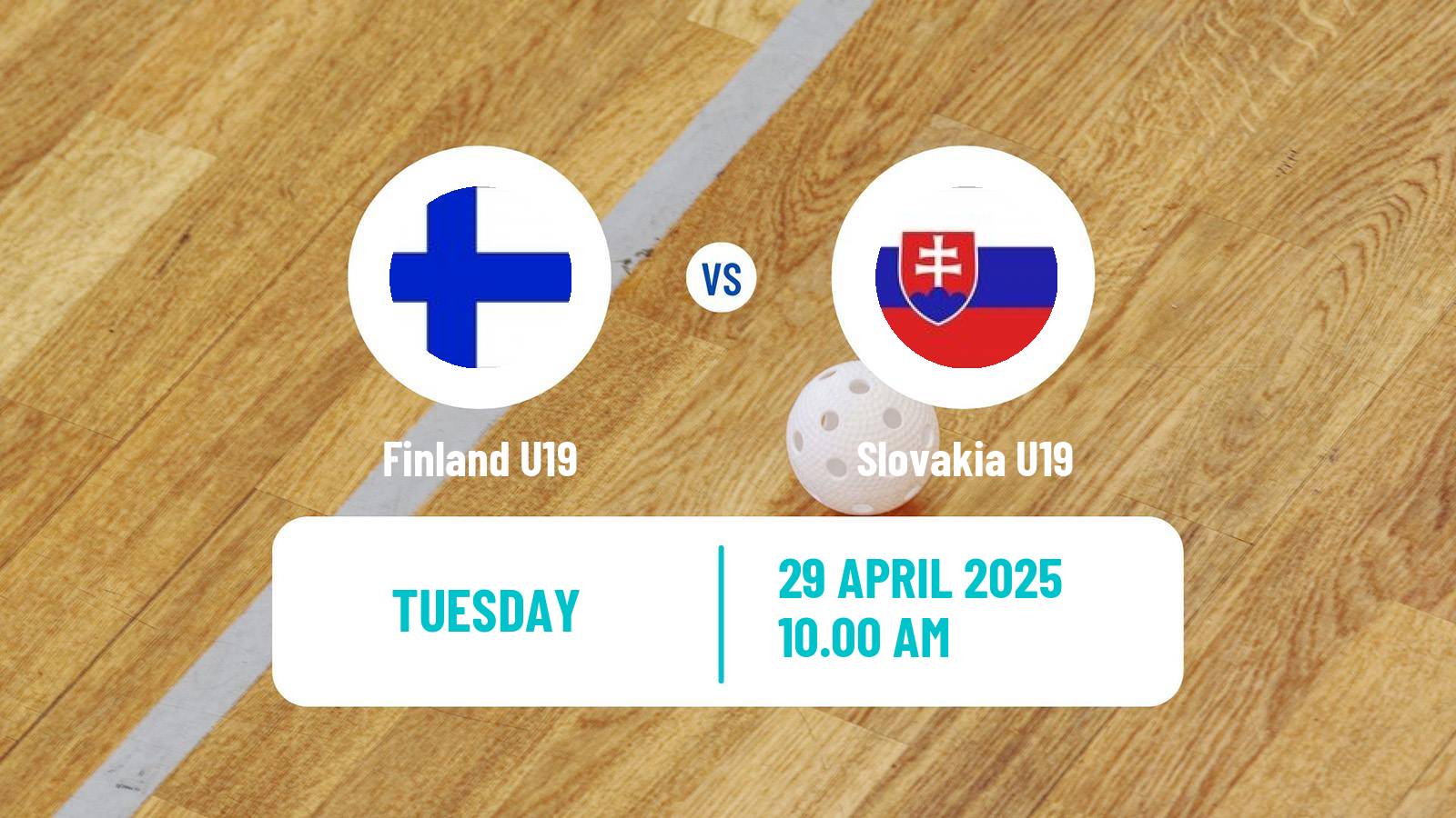 Floorball World Championship Floorball U19 Finland U19 - Slovakia U19