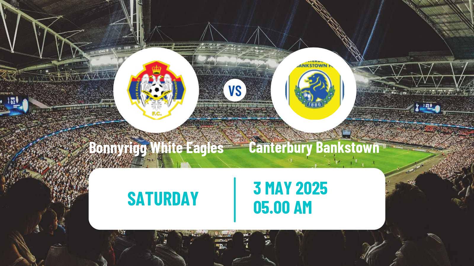 Soccer Australian NSW League One Bonnyrigg White Eagles - Canterbury Bankstown