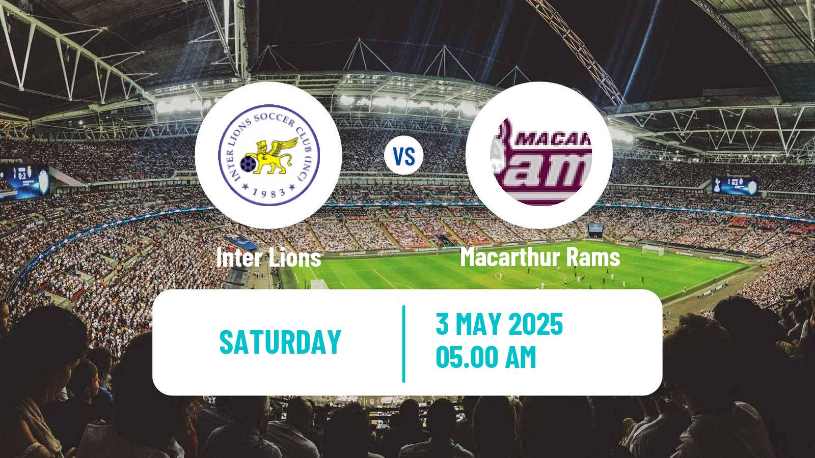 Soccer Australian NSW League One Inter Lions - Macarthur Rams