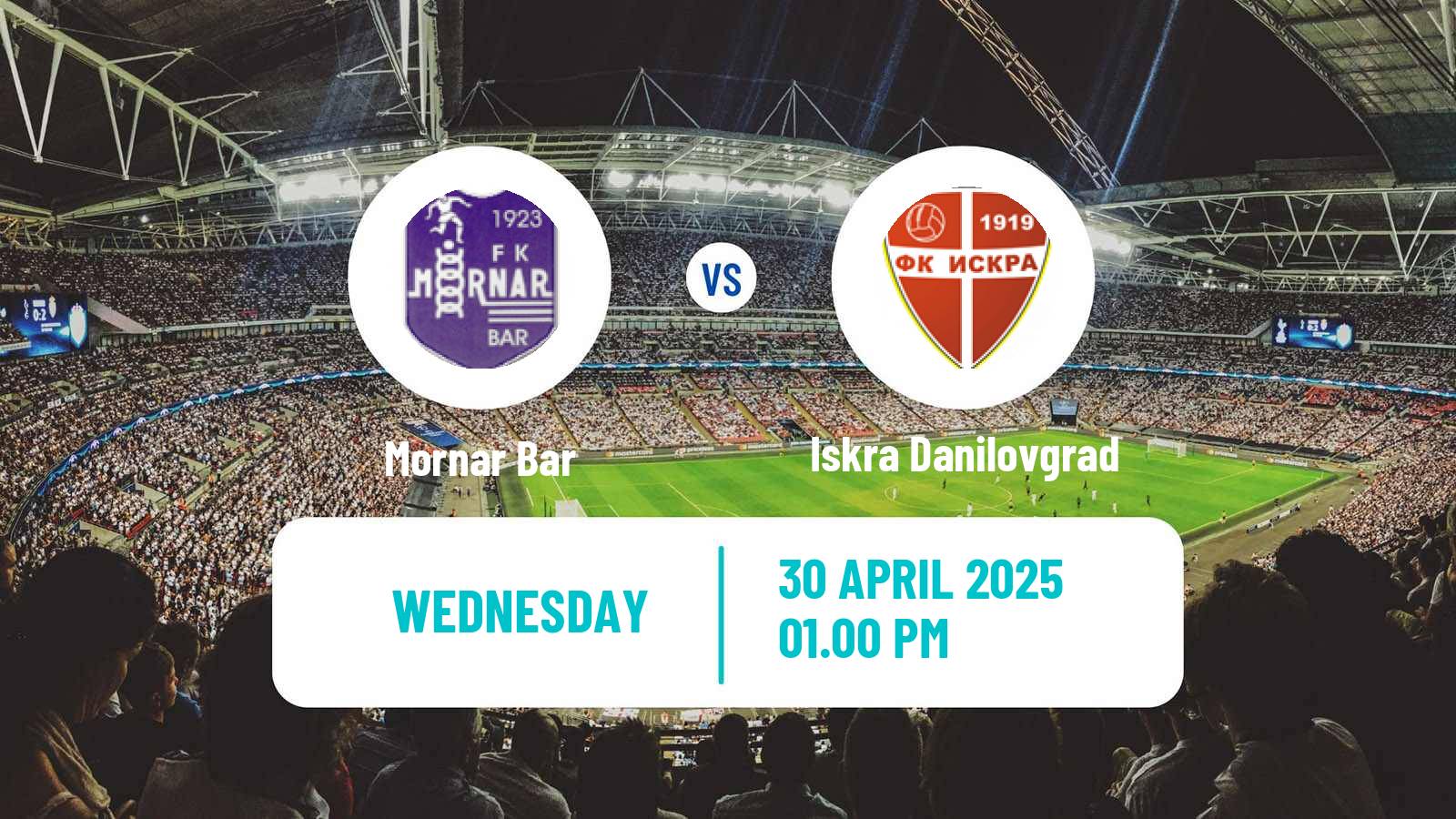 Soccer Montenegrin Cup Mornar Bar - Iskra Danilovgrad