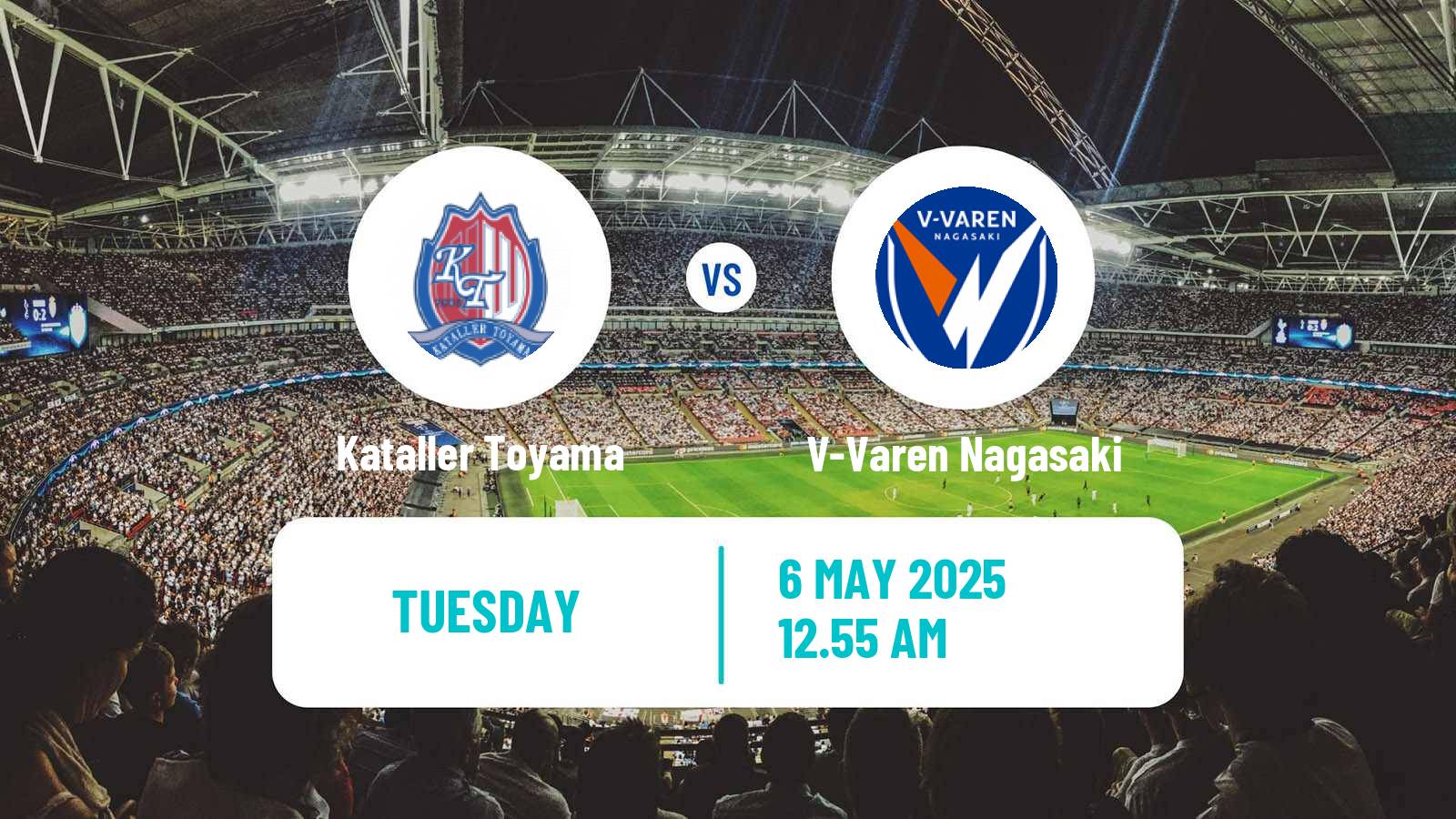 Soccer Japan J2 League Kataller Toyama - V-Varen Nagasaki