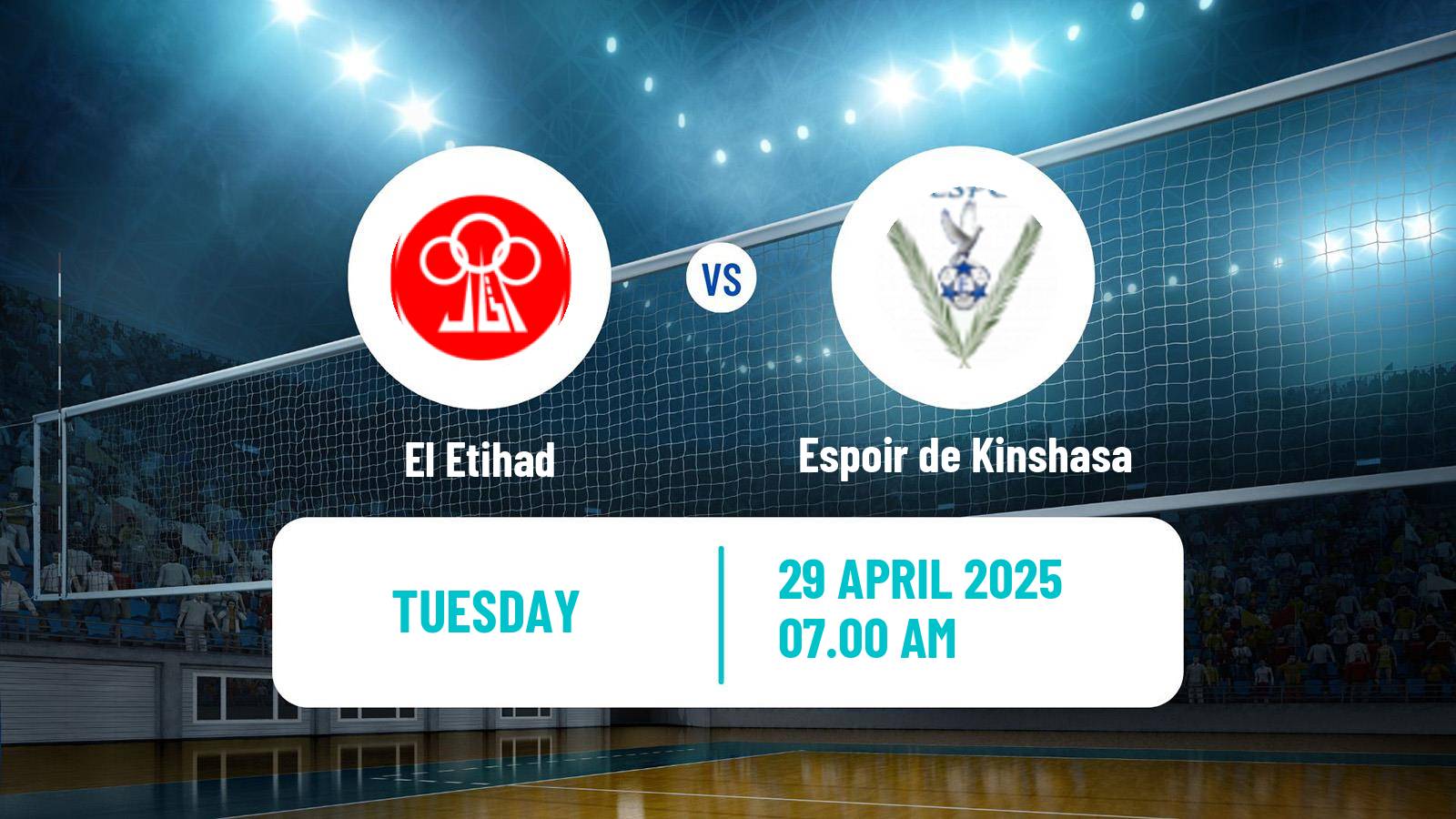 Volleyball African Club Championship Volleyball El Etihad - Espoir de Kinshasa