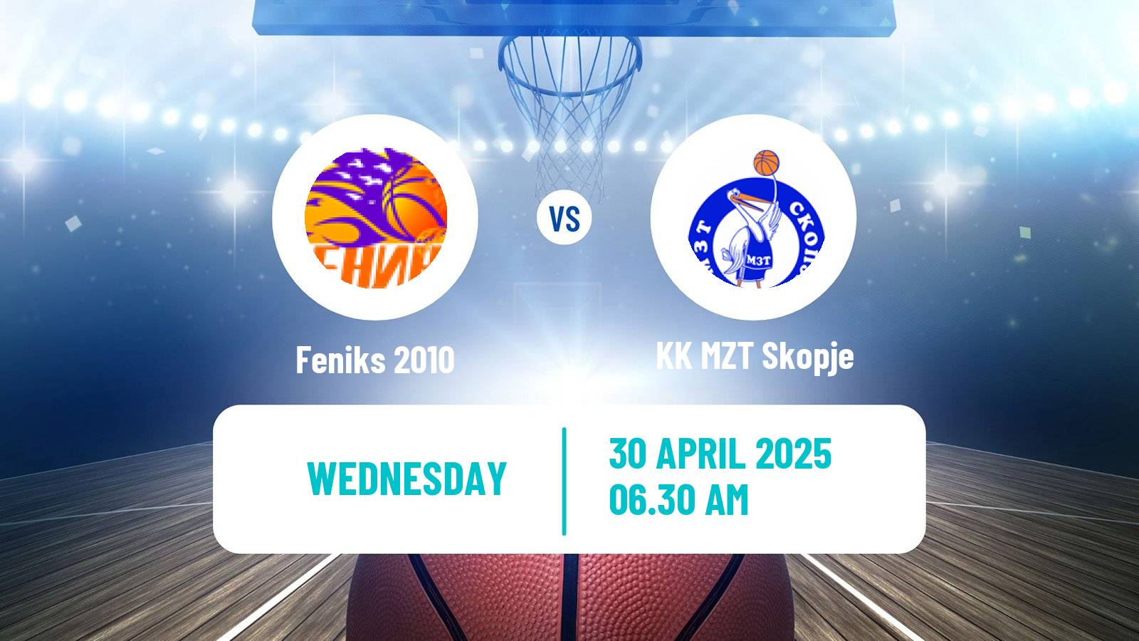 Basketball North Macedonian Prva Liga Basketball Feniks 2010 - KK MZT Skopje