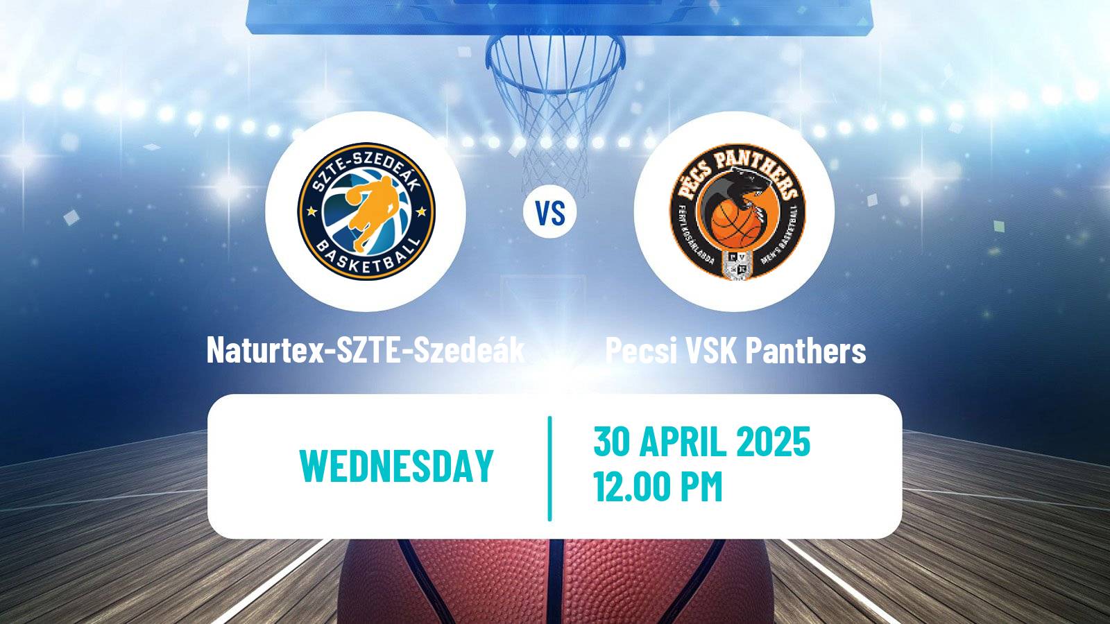 Basketball Hungarian NB I Basketball Naturtex-SZTE-Szedeák - Pecsi VSK Panthers