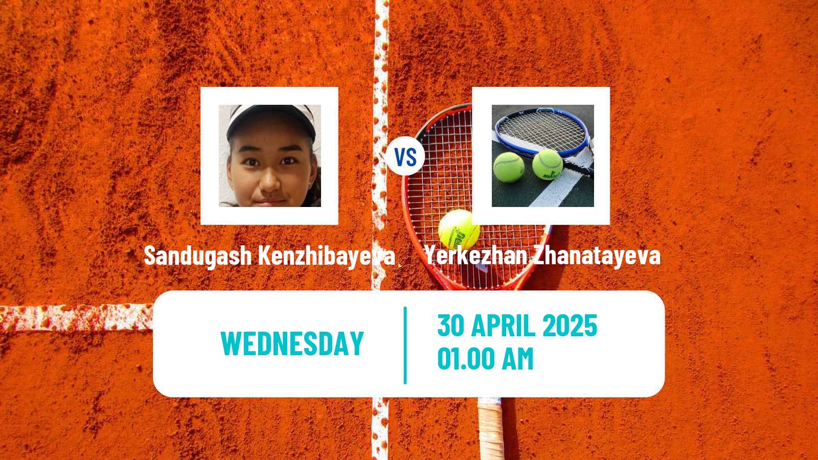 Tennis ITF W15 Shymkent 2 Women Sandugash Kenzhibayeva - Yerkezhan Zhanatayeva