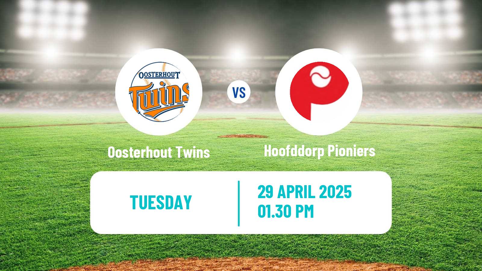 Baseball Dutch Hoofdklasse Baseball Oosterhout Twins - Hoofddorp Pioniers