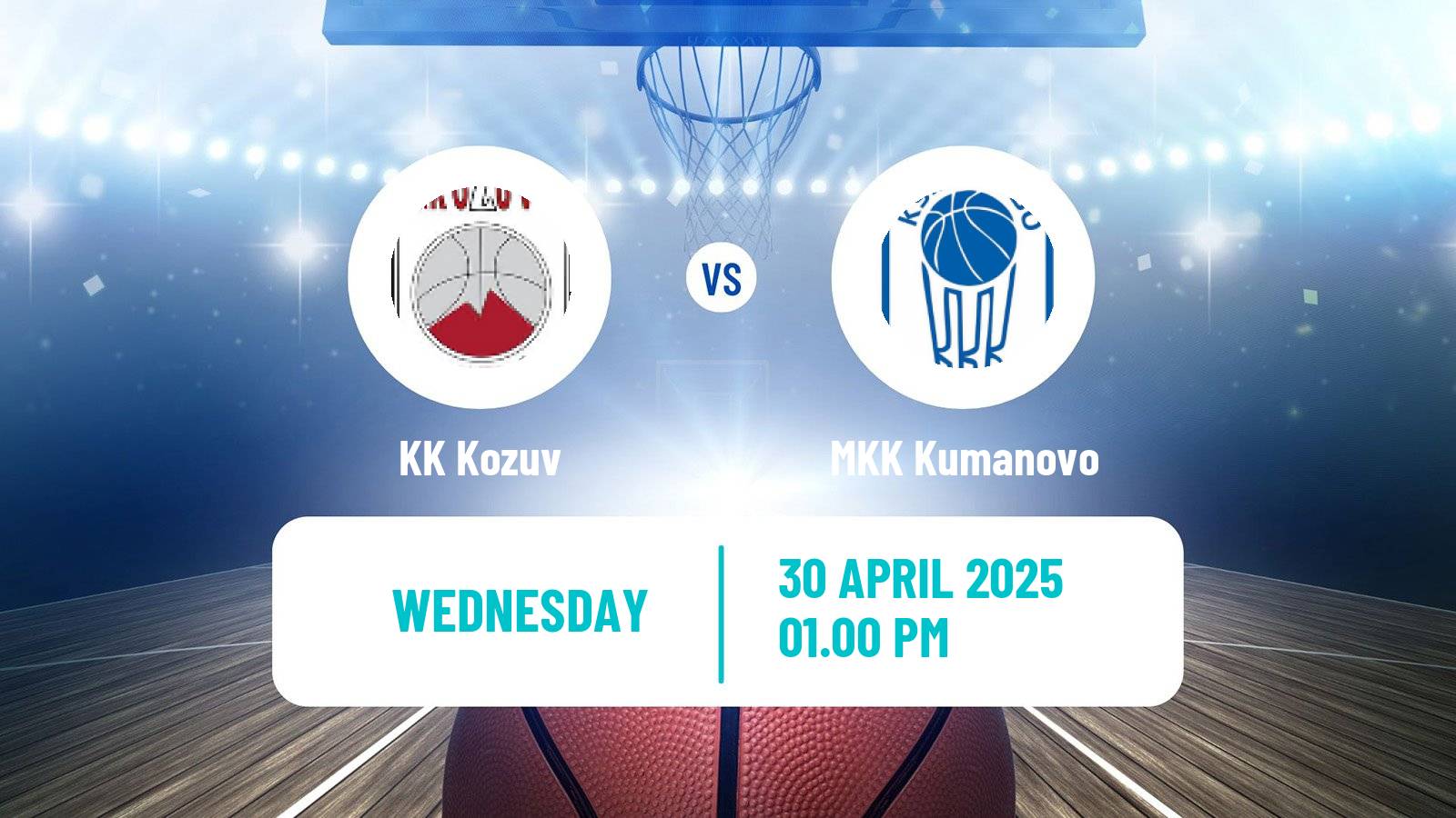 Basketball North Macedonian Prva Liga Basketball Kozuv - MKK Kumanovo