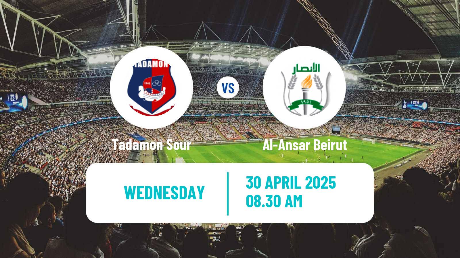 Soccer Lebanese Premier League Tadamon Sour - Al-Ansar Beirut