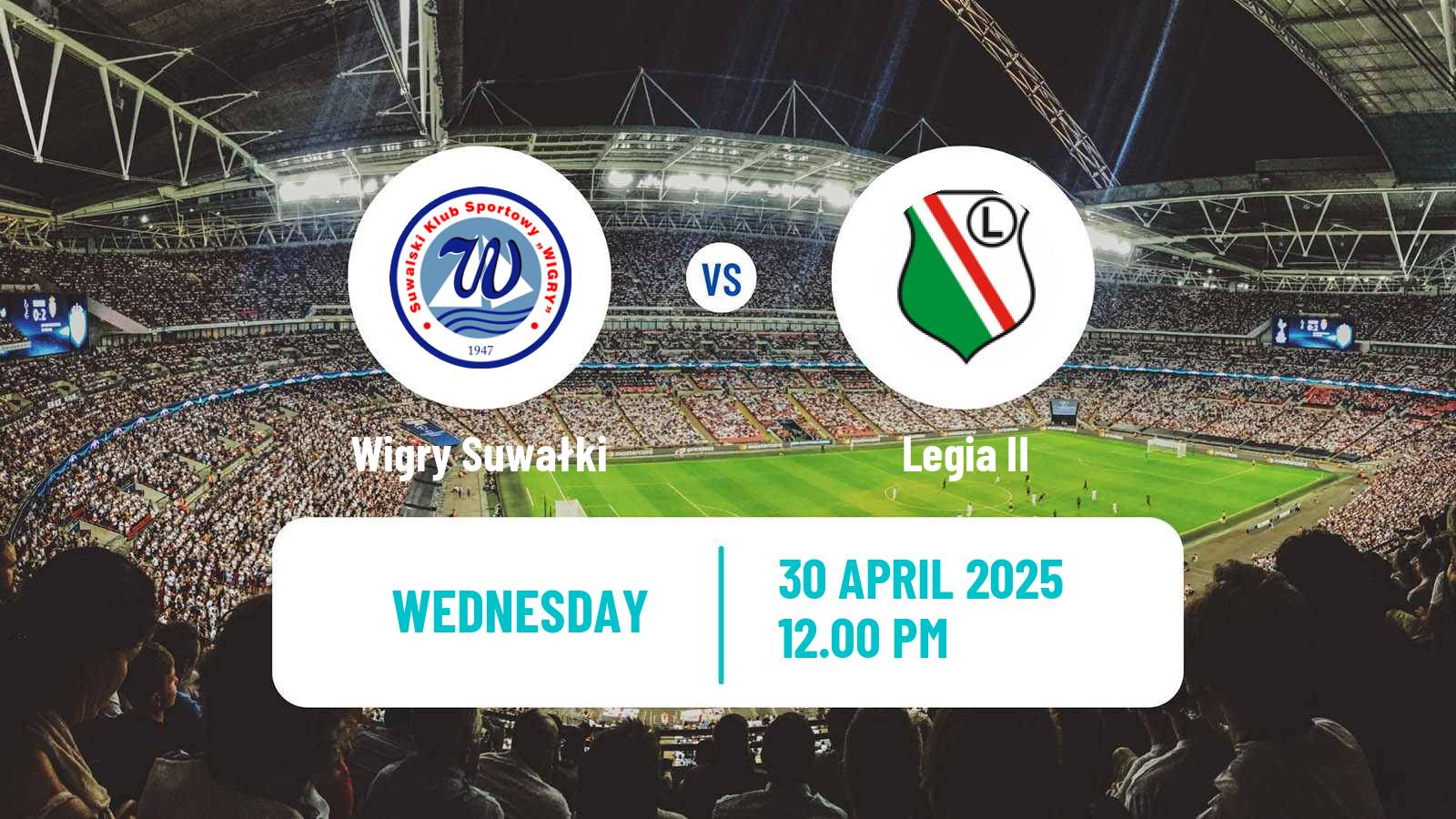 Soccer Polish Division 3 - Group I Wigry Suwałki - Legia II