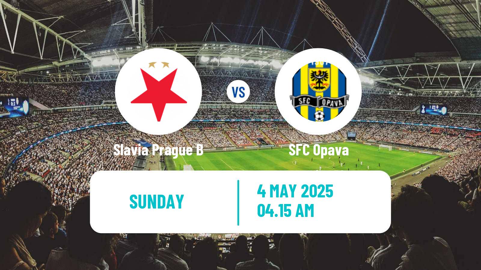 Soccer Czech Division 2 Slavia Prague B - Opava