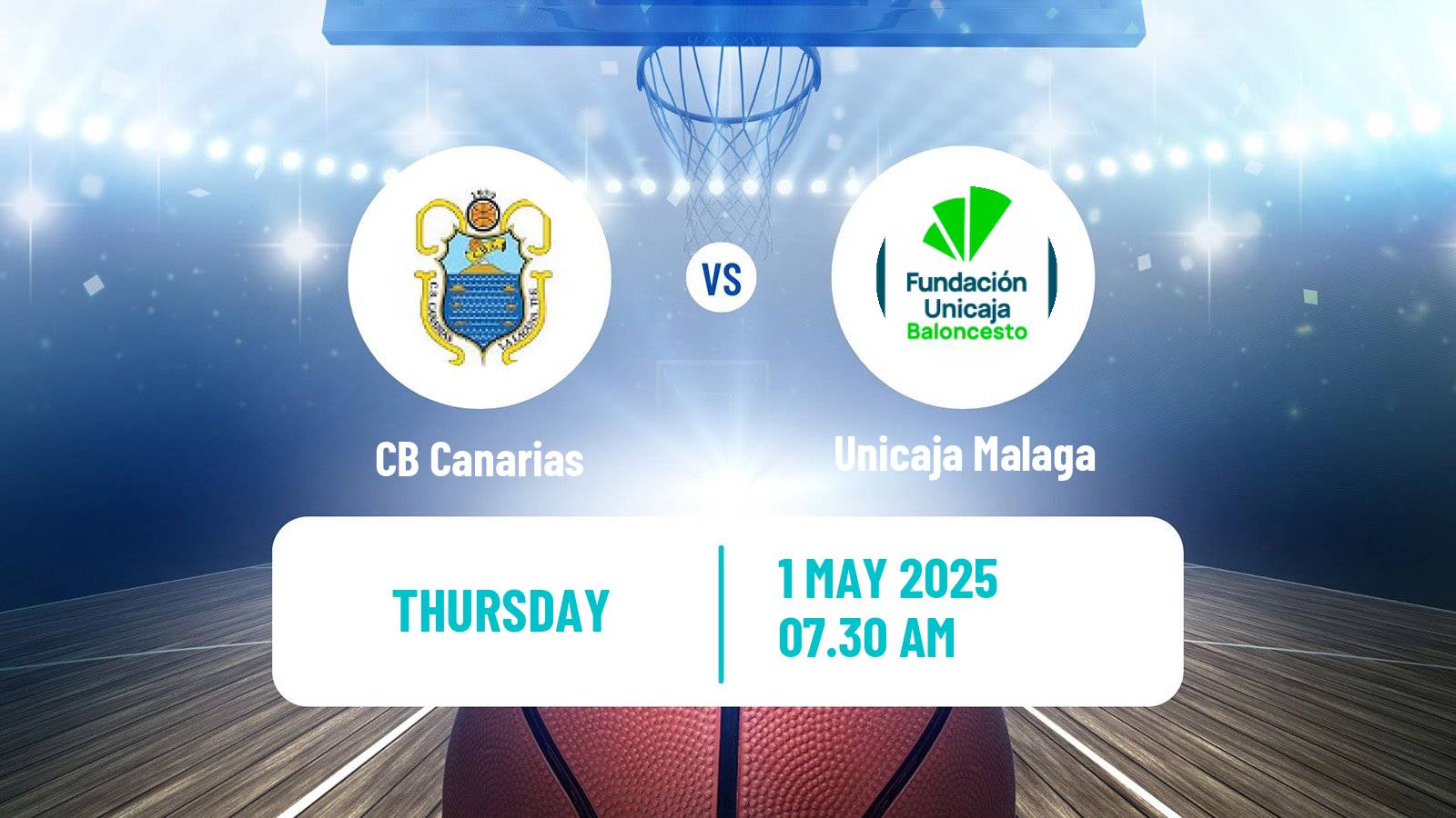 Basketball Spanish ACB League Canarias - Unicaja Malaga