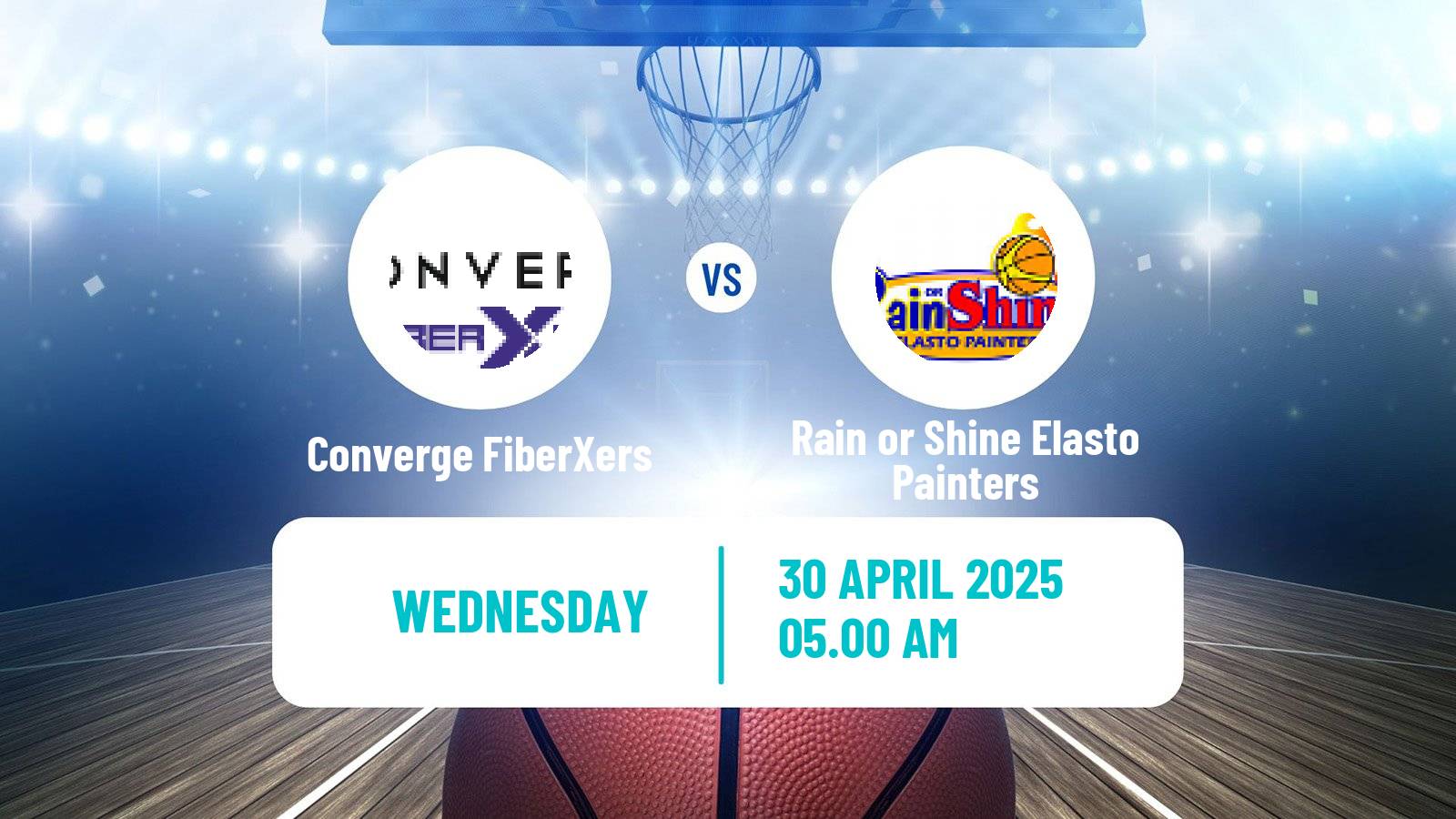 Basketball Philippines Cup Converge FiberXers - Rain or Shine Elasto Painters