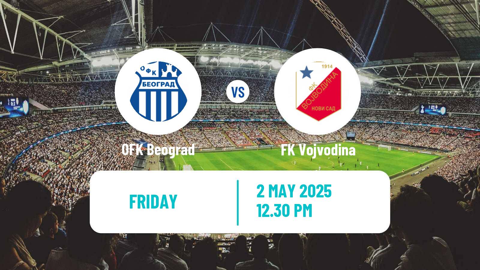 Soccer Serbian Superliga OFK Beograd - Vojvodina
