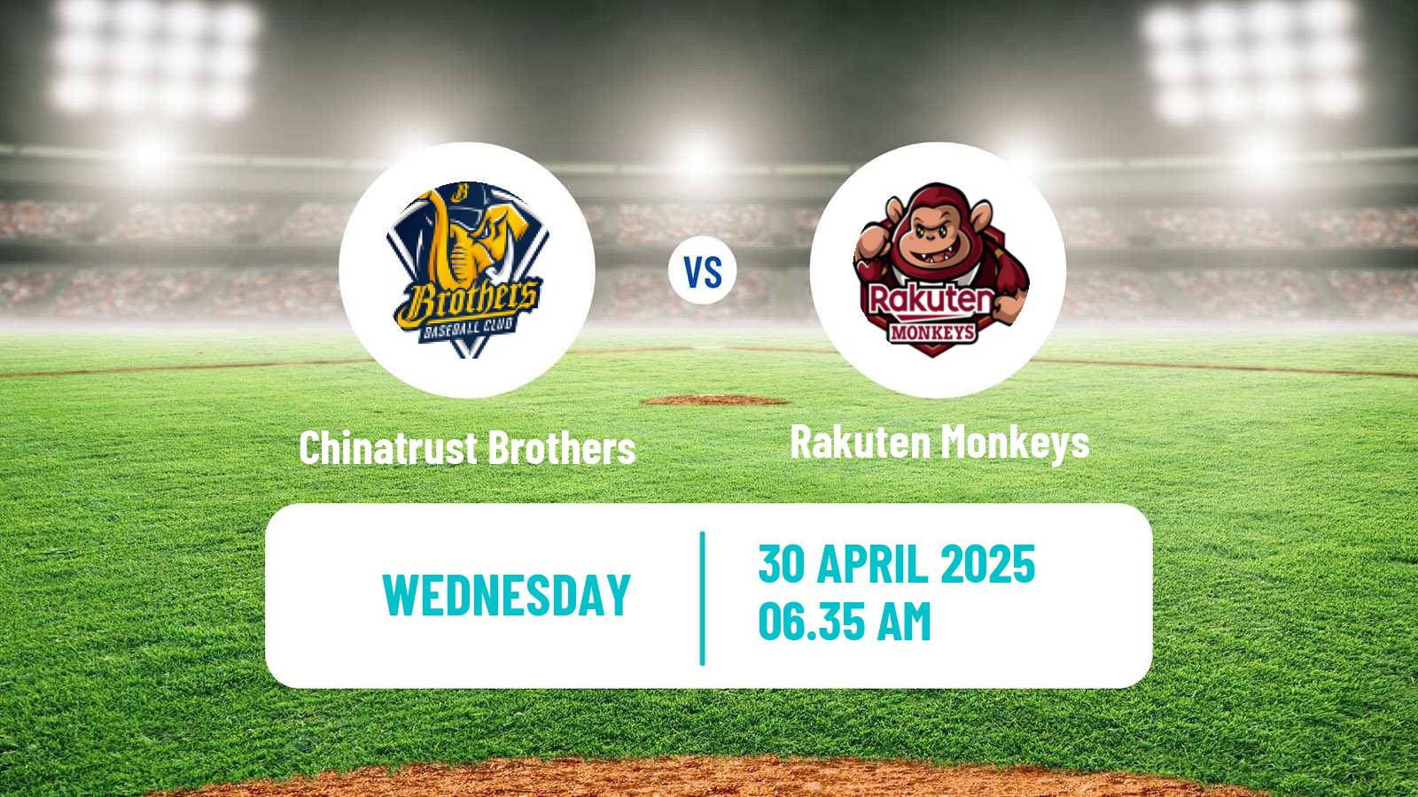 Baseball Taiwan CPBL Chinatrust Brothers - Rakuten Monkeys