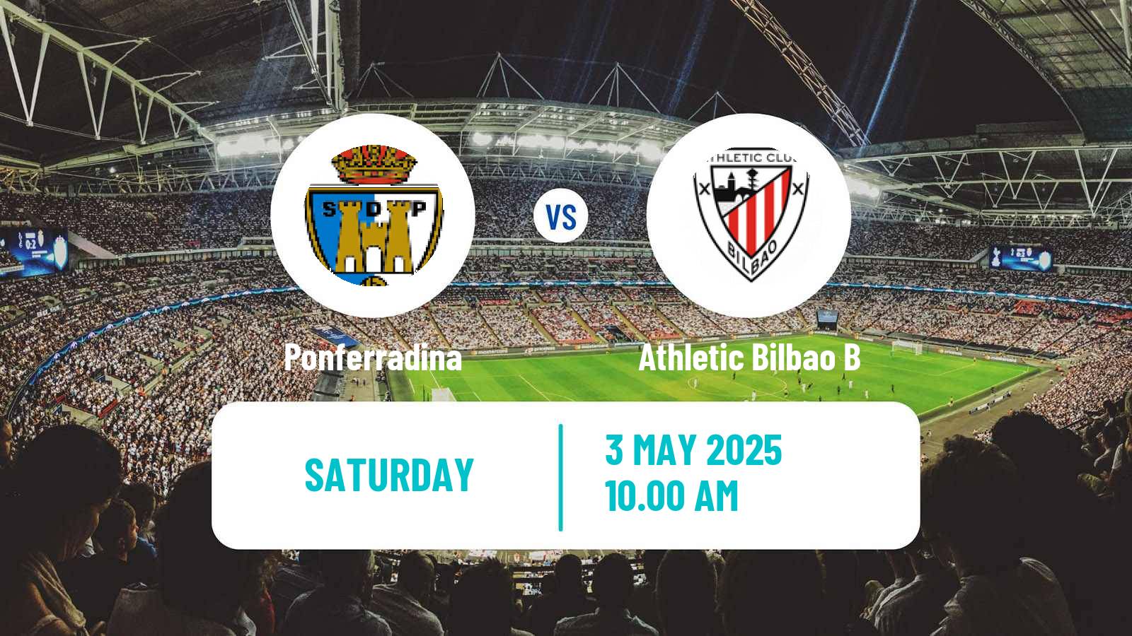 Soccer Spanish Primera RFEF Group 1 Ponferradina - Athletic Bilbao B