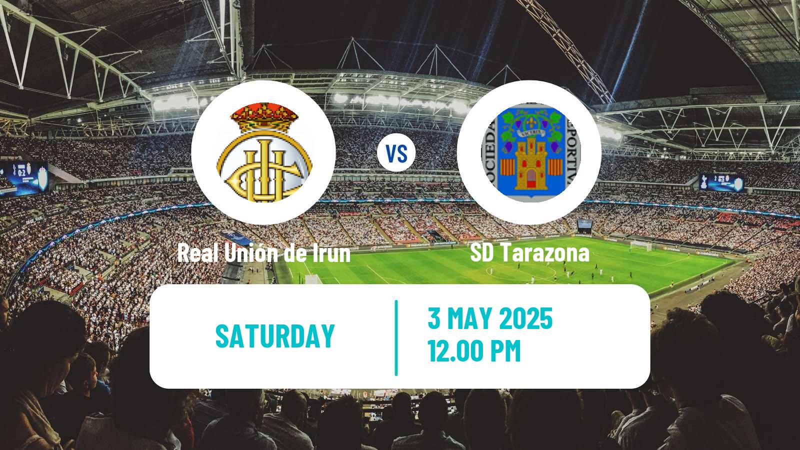 Soccer Spanish Primera RFEF Group 1 Real Unión de Irun - Tarazona