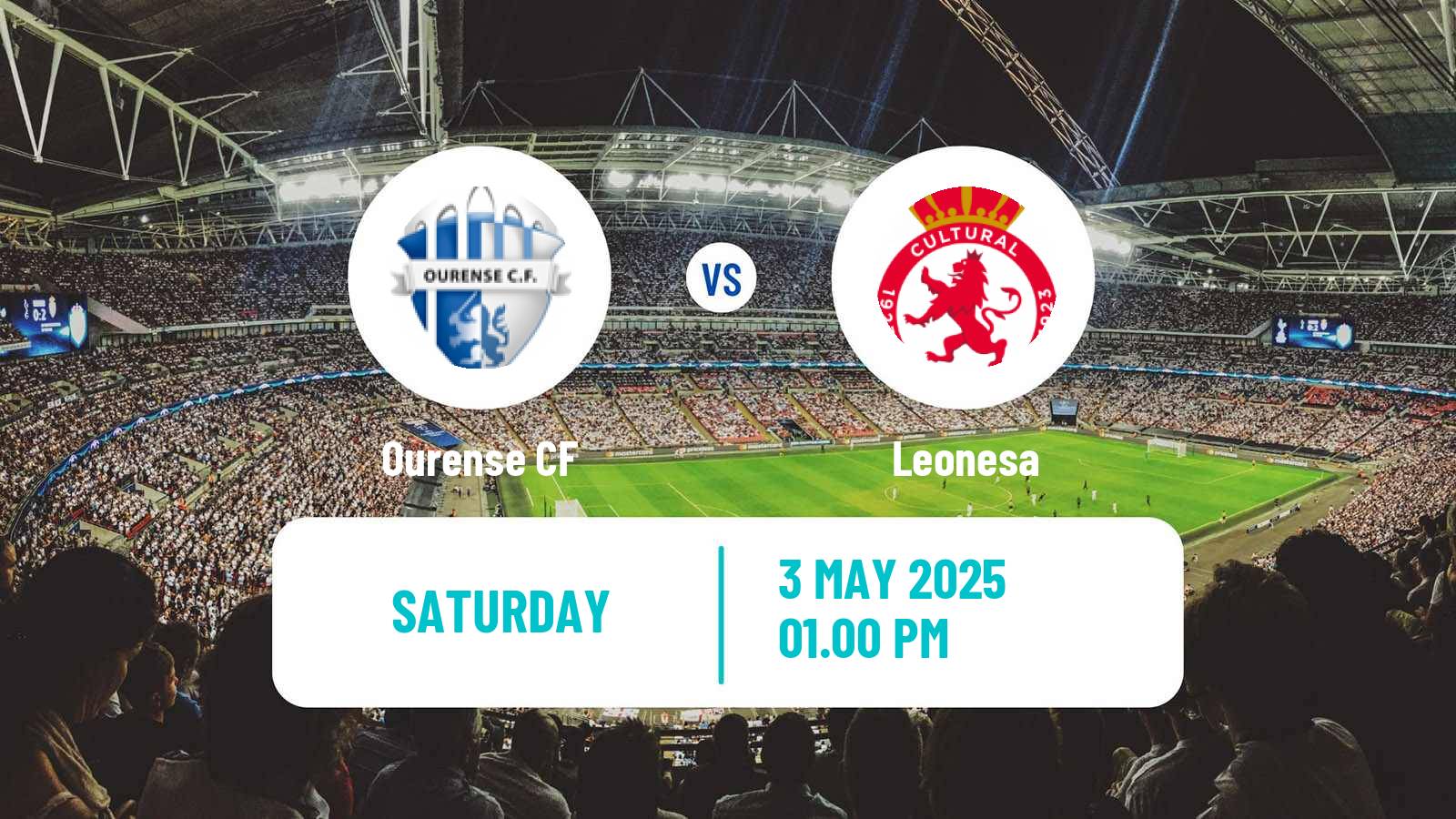 Soccer Spanish Primera RFEF Group 1 Ourense CF - Leonesa