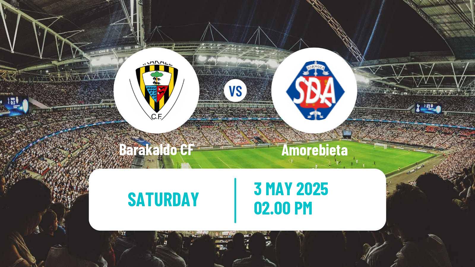 Soccer Spanish Primera RFEF Group 1 Barakaldo - Amorebieta