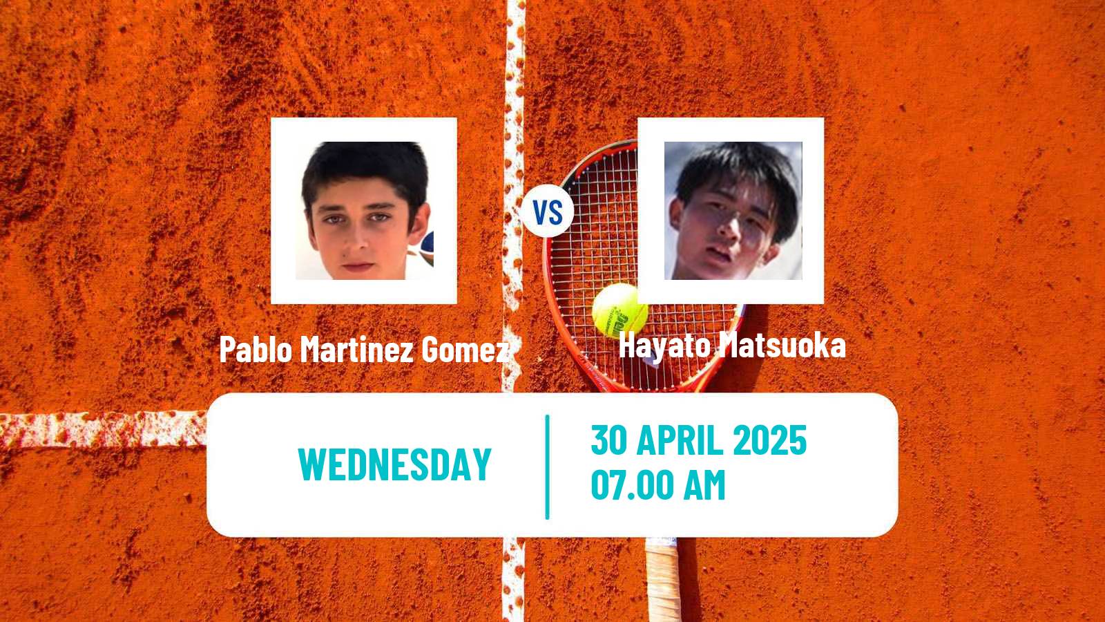 Tennis ITF M25 Sabadell Men Pablo Martinez Gomez - Hayato Matsuoka