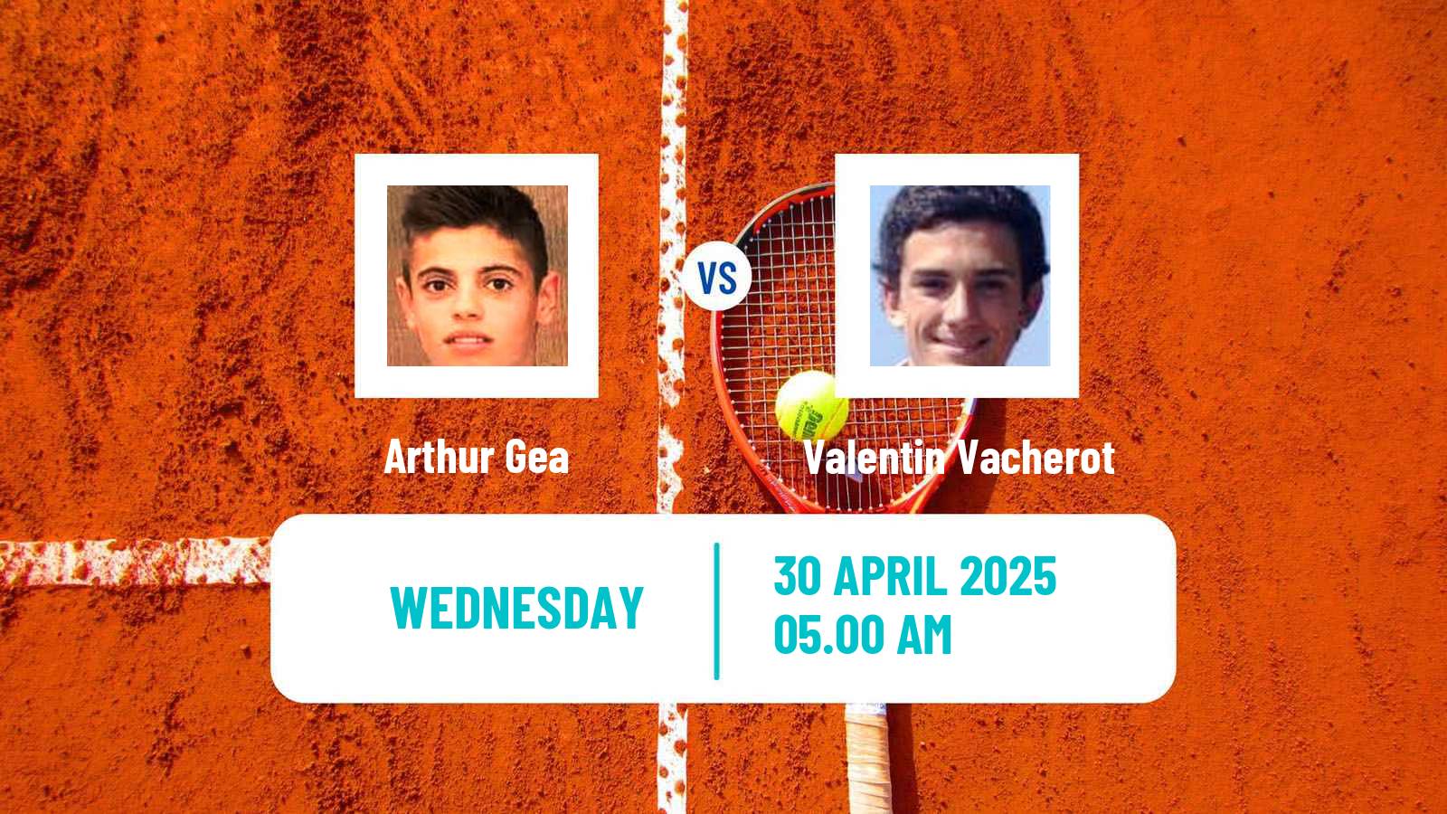 Tennis Aix En Provence Challenger Men Arthur Gea - Valentin Vacherot