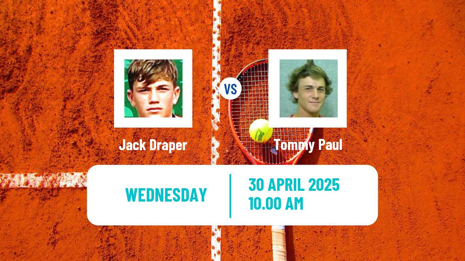 Tennis ATP Madrid Jack Draper - Tommy Paul