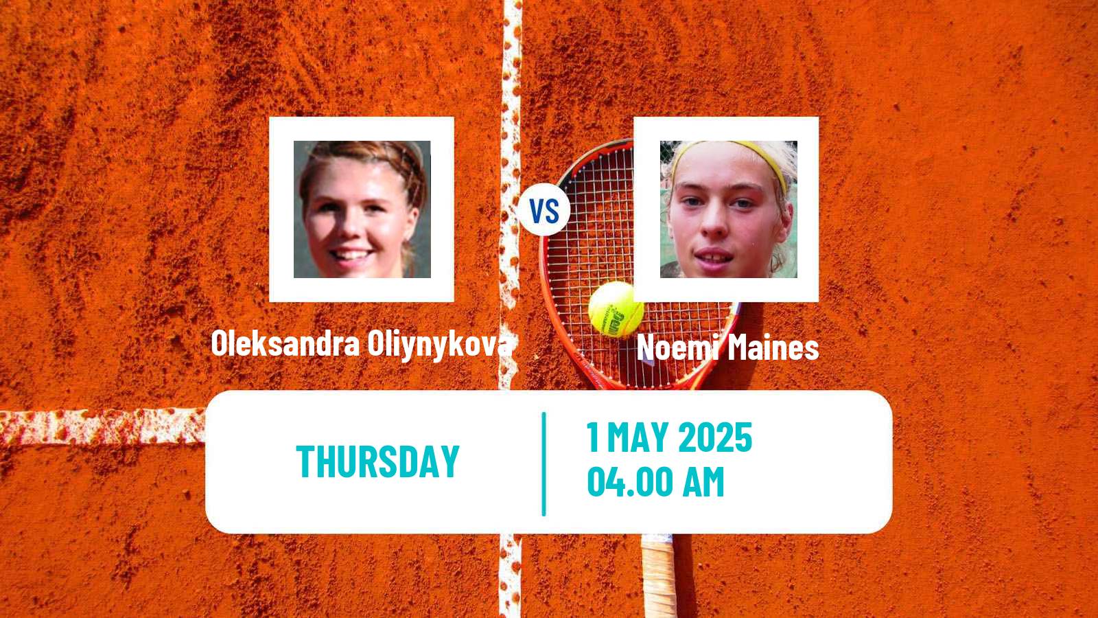 Tennis ITF W35 Santa Margherita Di Pula 5 Women Oleksandra Oliynykova - Noemi Maines