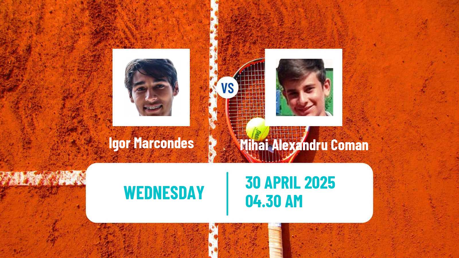 Tennis ITF M15 Monastir 17 Men Igor Marcondes - Mihai Alexandru Coman
