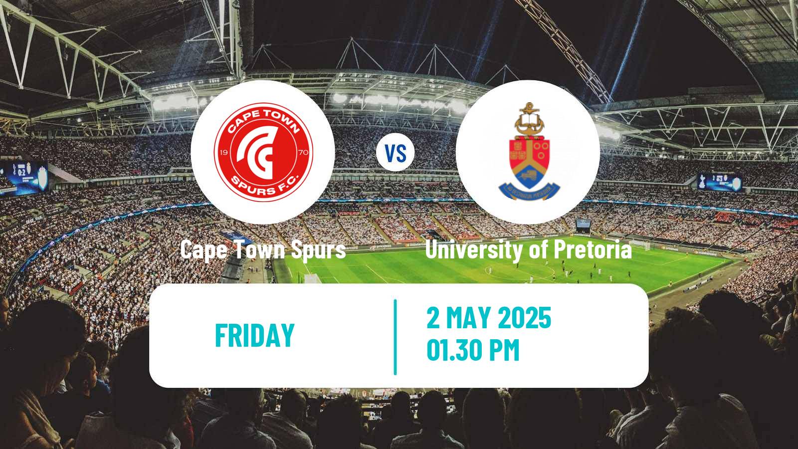 Soccer South African First Division Cape Town Spurs - University of Pretoria